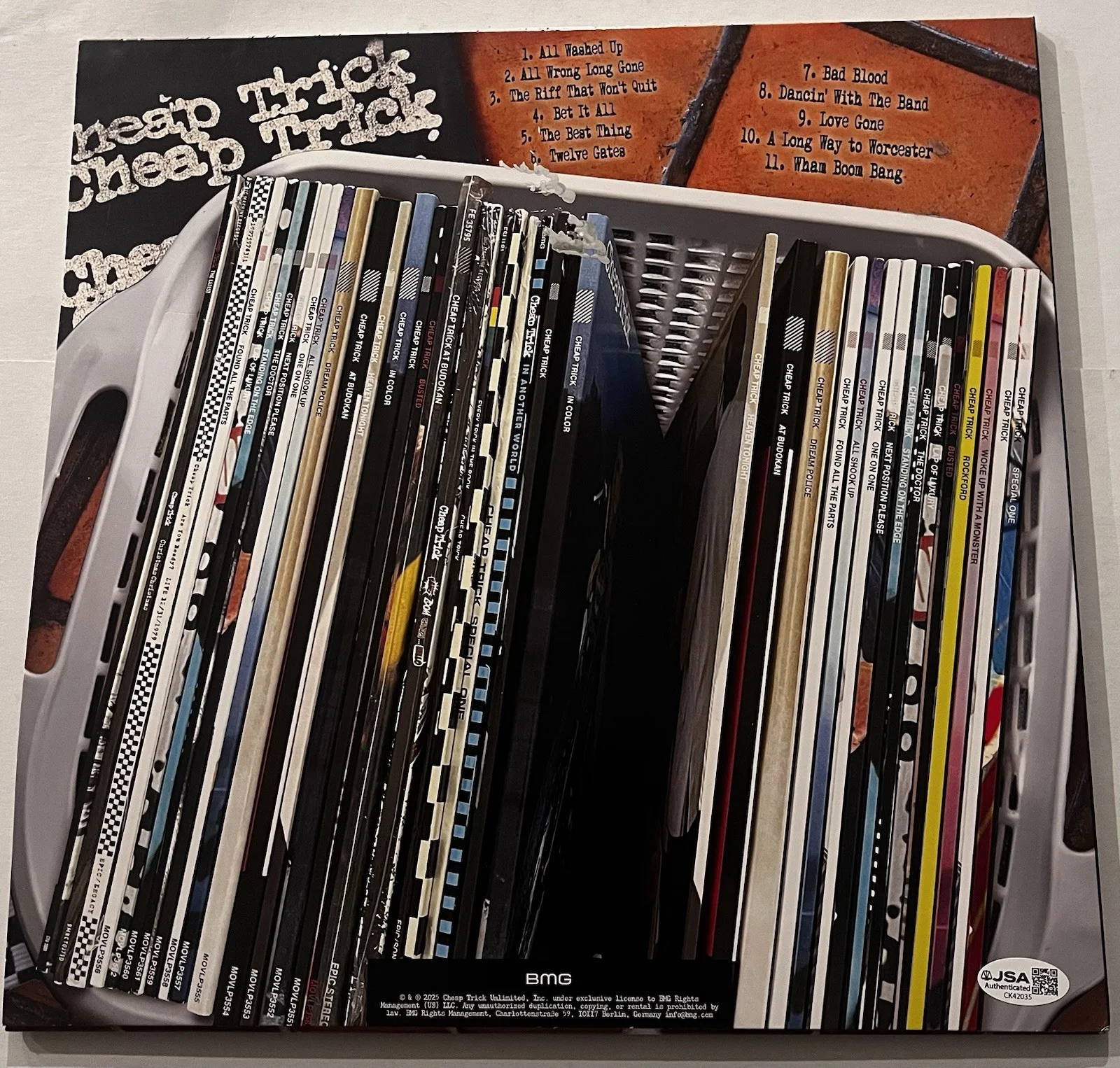 CHEAP TRICK SIGNED ALL WASHED UP LP VINYL RECORD ALBUM ROBIN RICK DAXX JSA COA, изображение 4