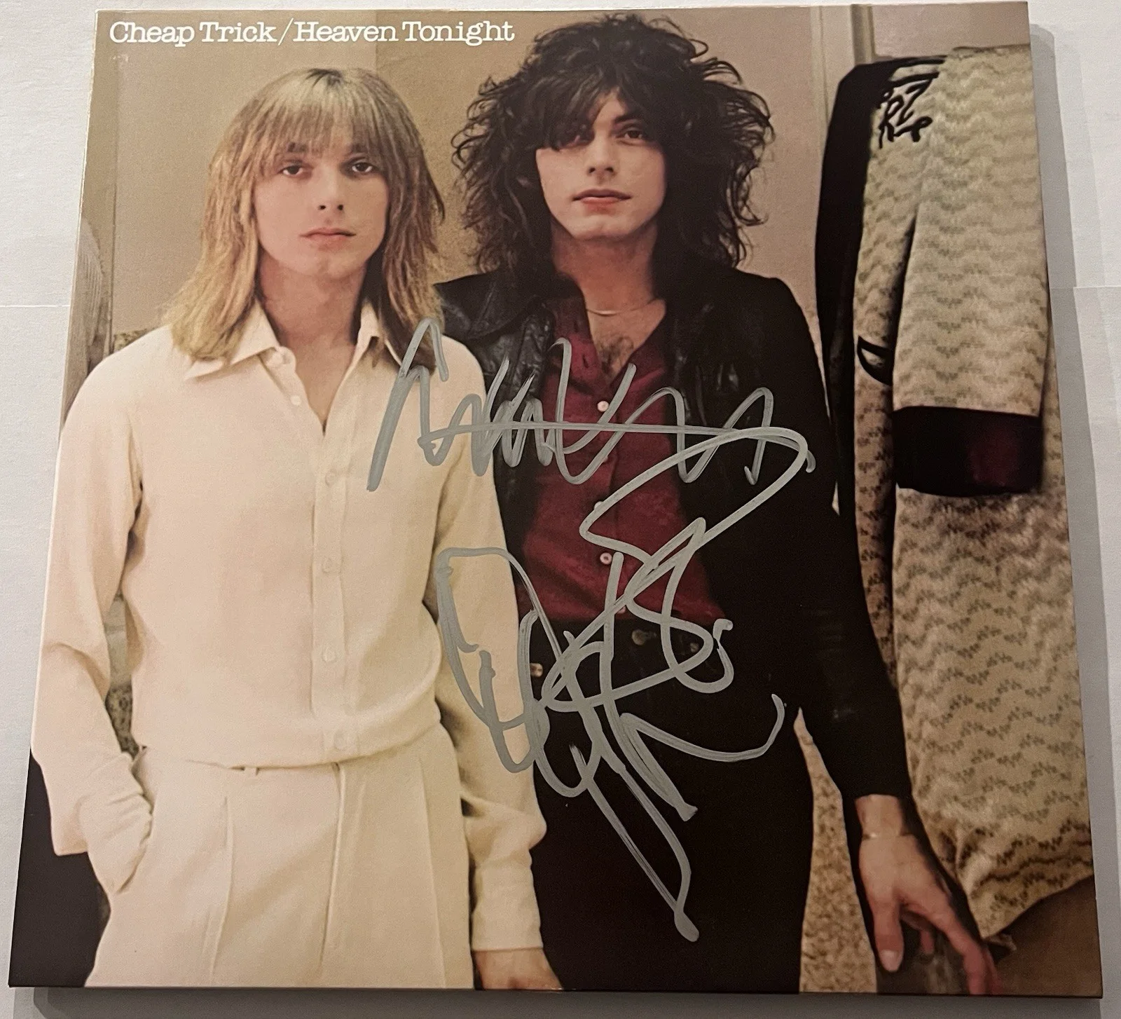 CHEAP TRICK SIGNED HEAVEN TONIGHT LP VINYL RECORD ALBUM ROBIN RICK TOM JSA COA, изображение 3