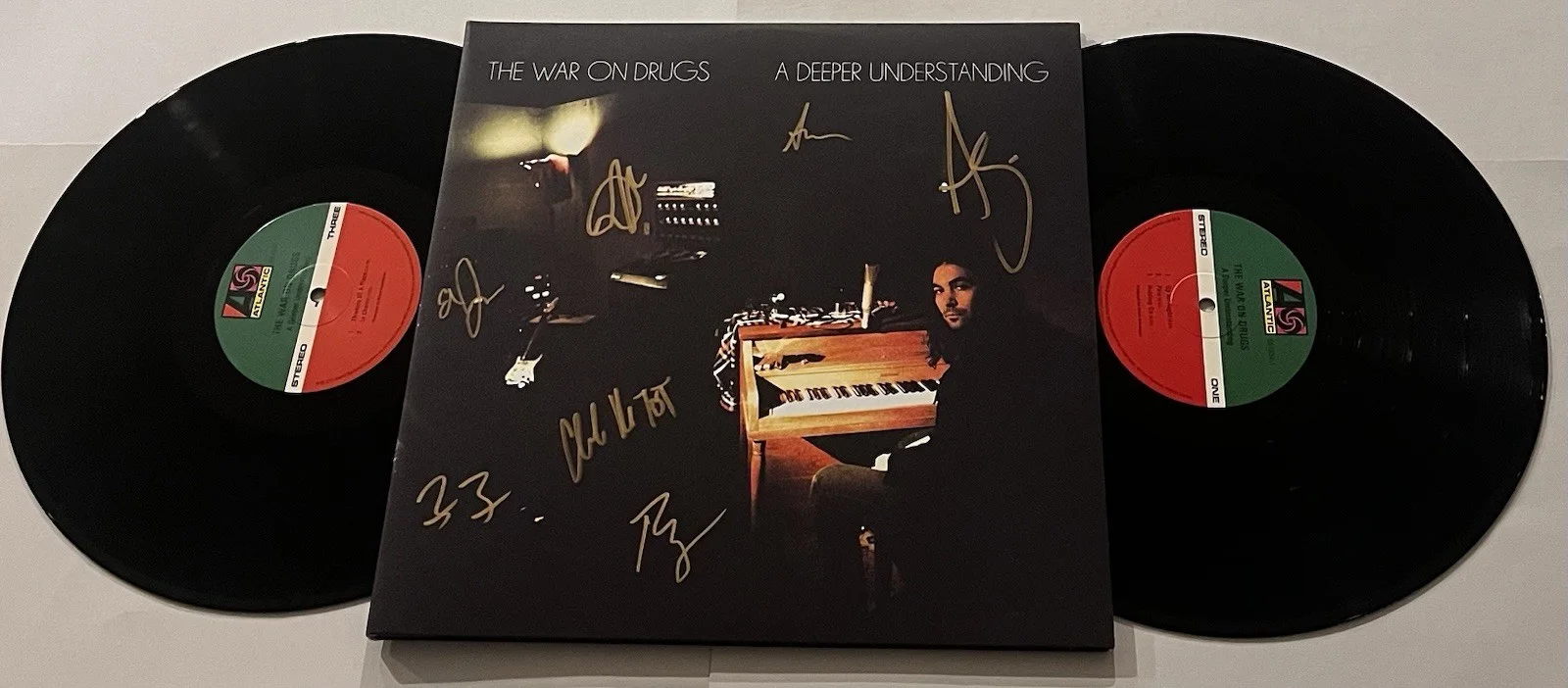 THE WAR ON DRUGS SIGNED A DEEPER UNDERSTANDING LP VINYL RECORD ALBUM ADAM +6 JSA, image 2