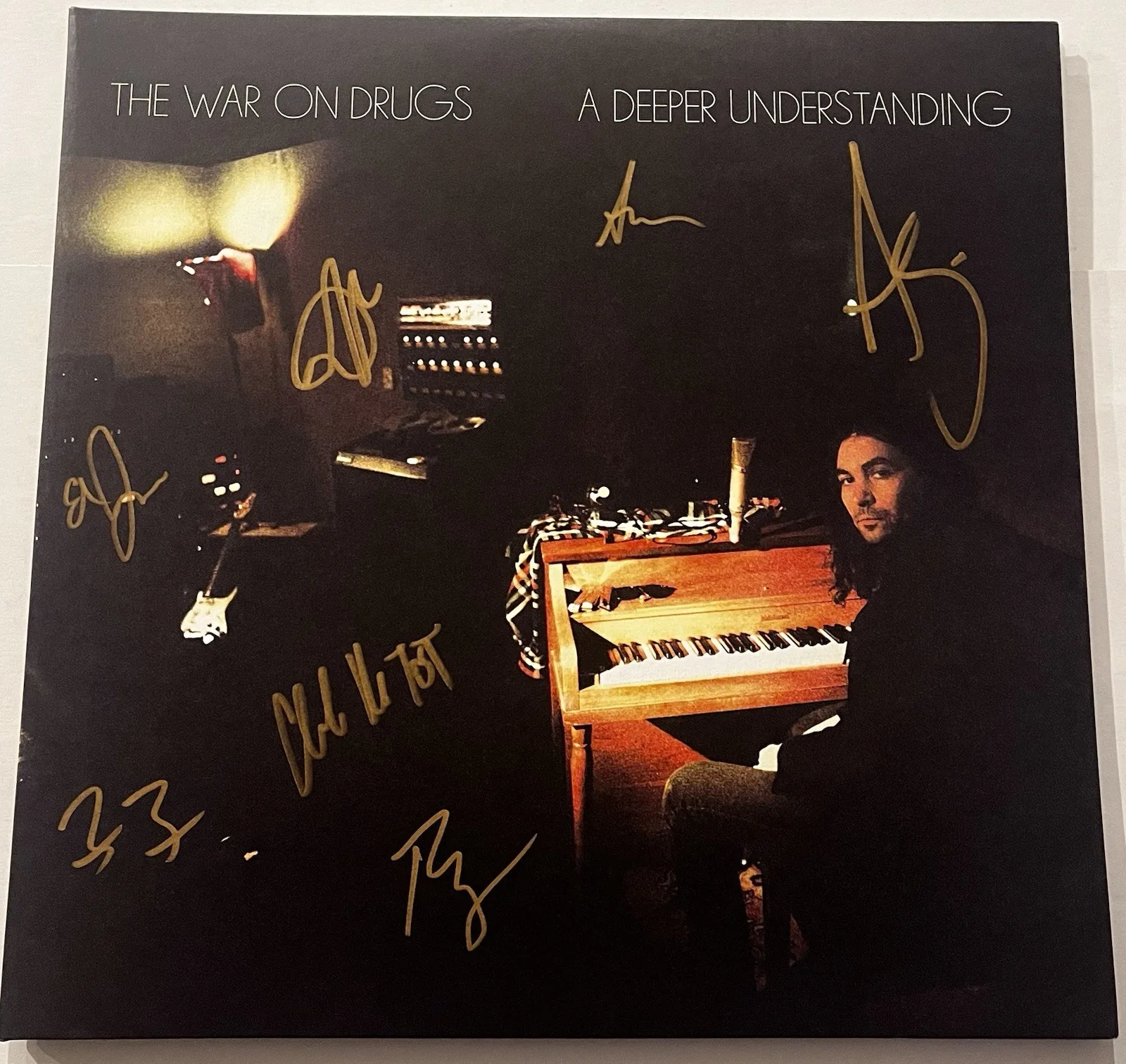 THE WAR ON DRUGS SIGNED A DEEPER UNDERSTANDING LP VINYL RECORD ALBUM ADAM +6 JSA, image 3