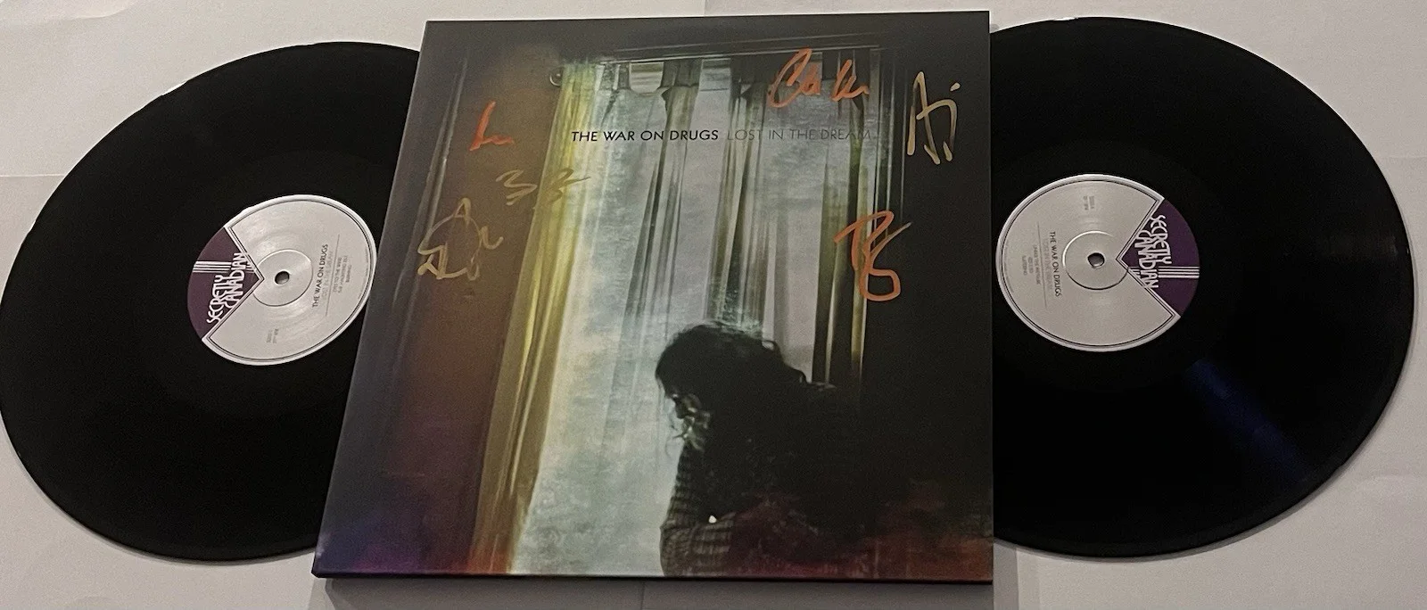 THE WAR ON DRUGS SIGNED LOST IN THE DREAM LP VINYL RECORD ALBUM ADAM +5 JSA COA, изображение 2