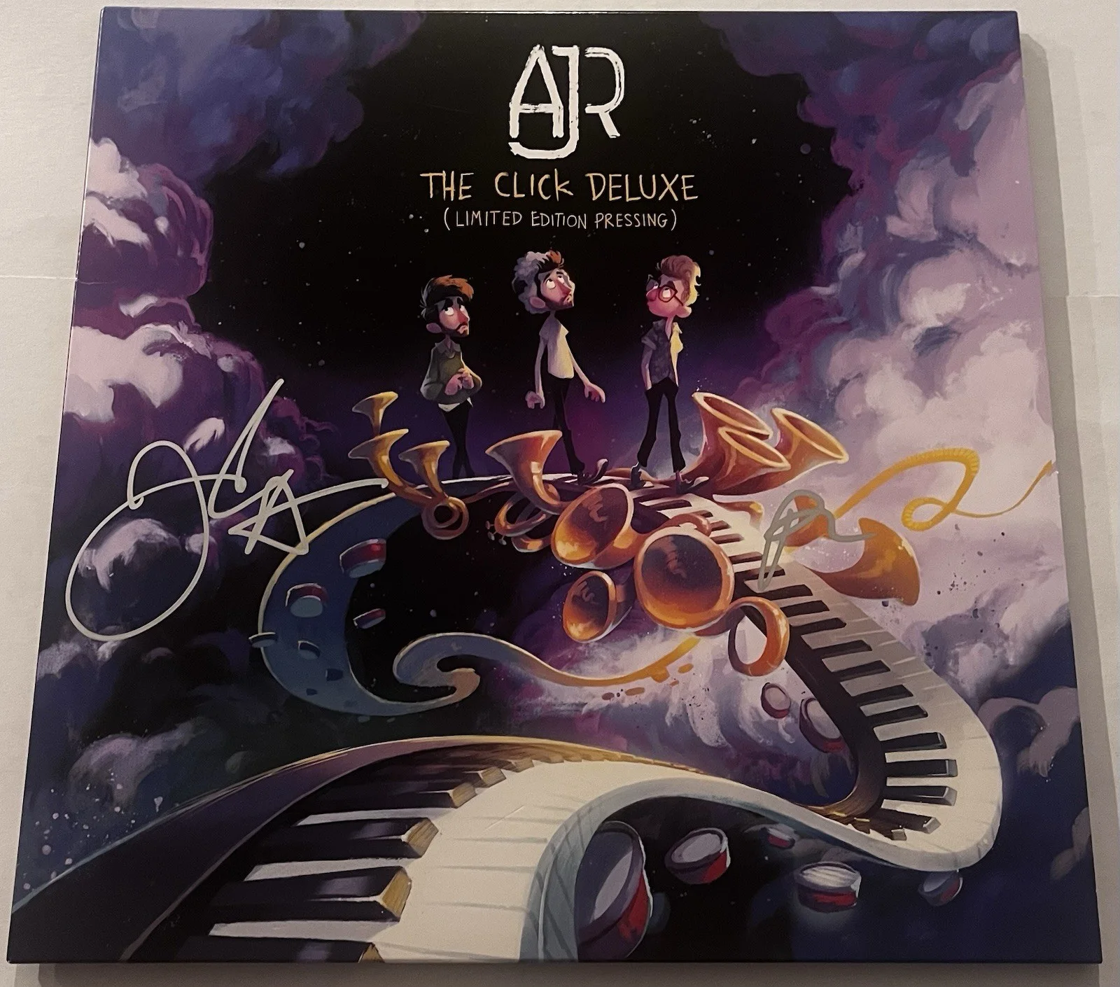 AJR BAND SIGNED THE CLICK DELUXE LP VINYL RECORD ALBUM RYAN JACK MET JSA COA, изображение 3