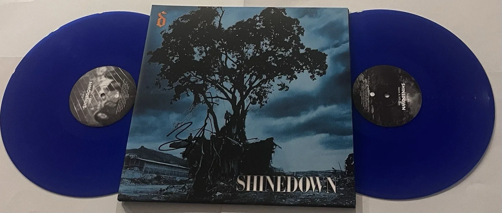 BRENT SMITH SHINEDOWN BAND SIGNED LEAVE A WHISPER LP VINYL RECORD ALBUM JSA COA, изображение 2