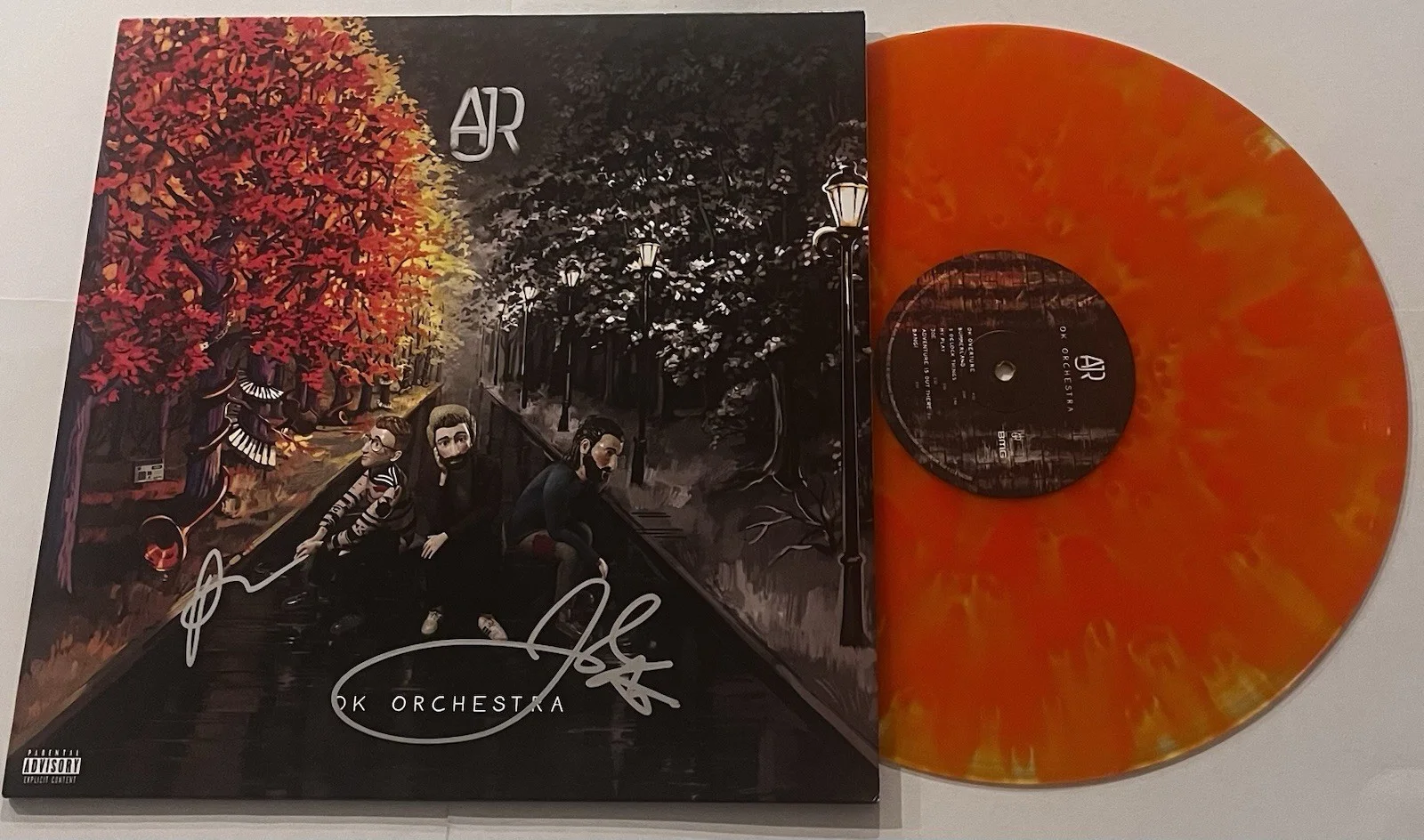 AJR BAND SIGNED OK ORCHESTRA LP VINYL RECORD ALBUM RYAN JACK MET JSA COA, изображение 2