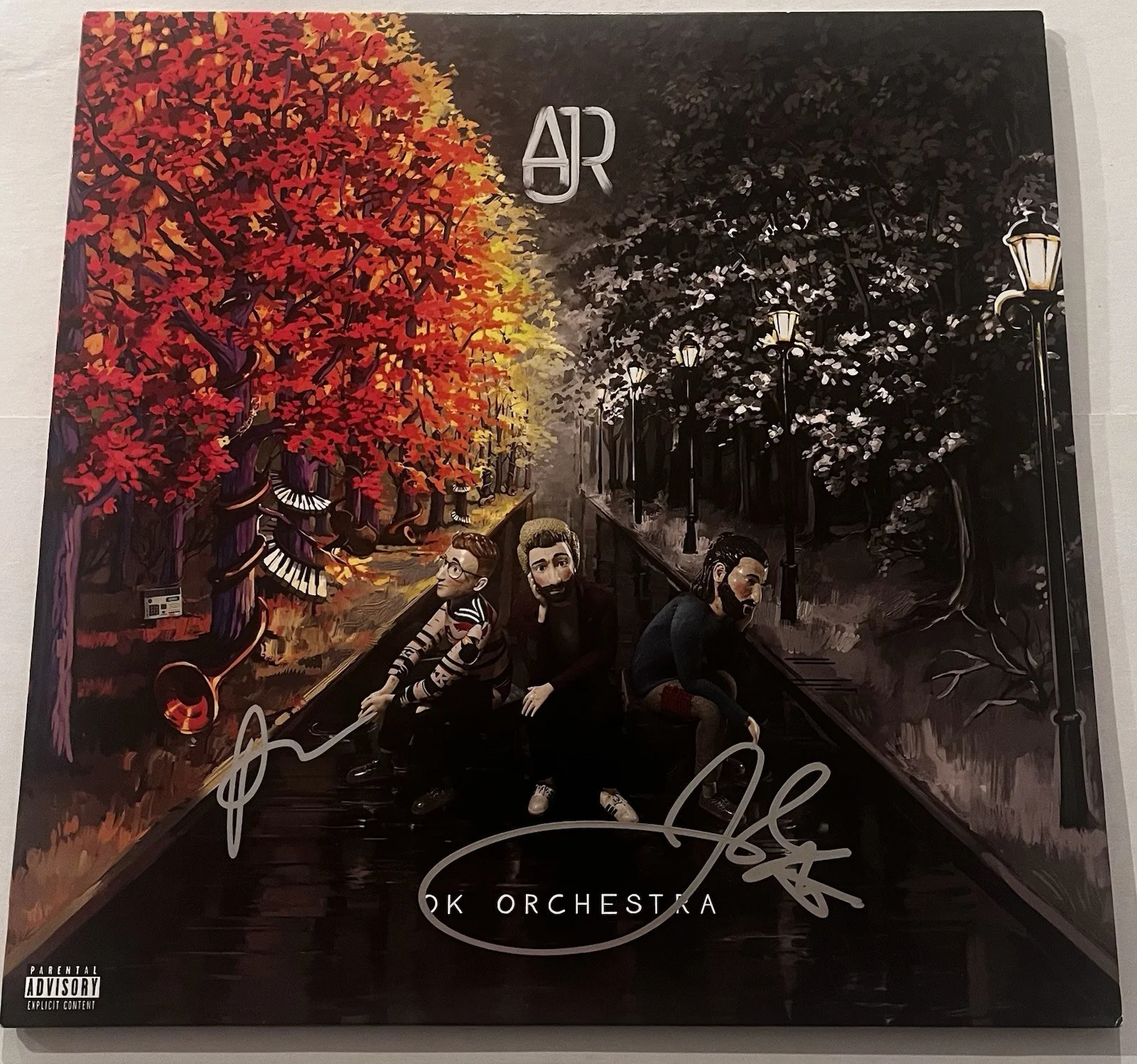 AJR BAND SIGNED OK ORCHESTRA LP VINYL RECORD ALBUM RYAN JACK MET JSA COA, изображение 3