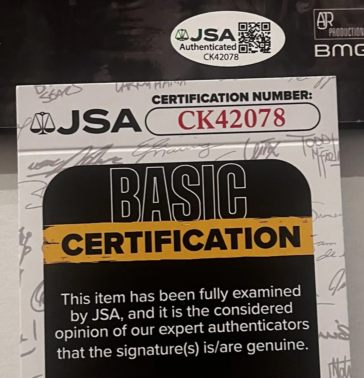 AJR BAND SIGNED OK ORCHESTRA LP VINYL RECORD ALBUM RYAN JACK MET JSA COA, image 5