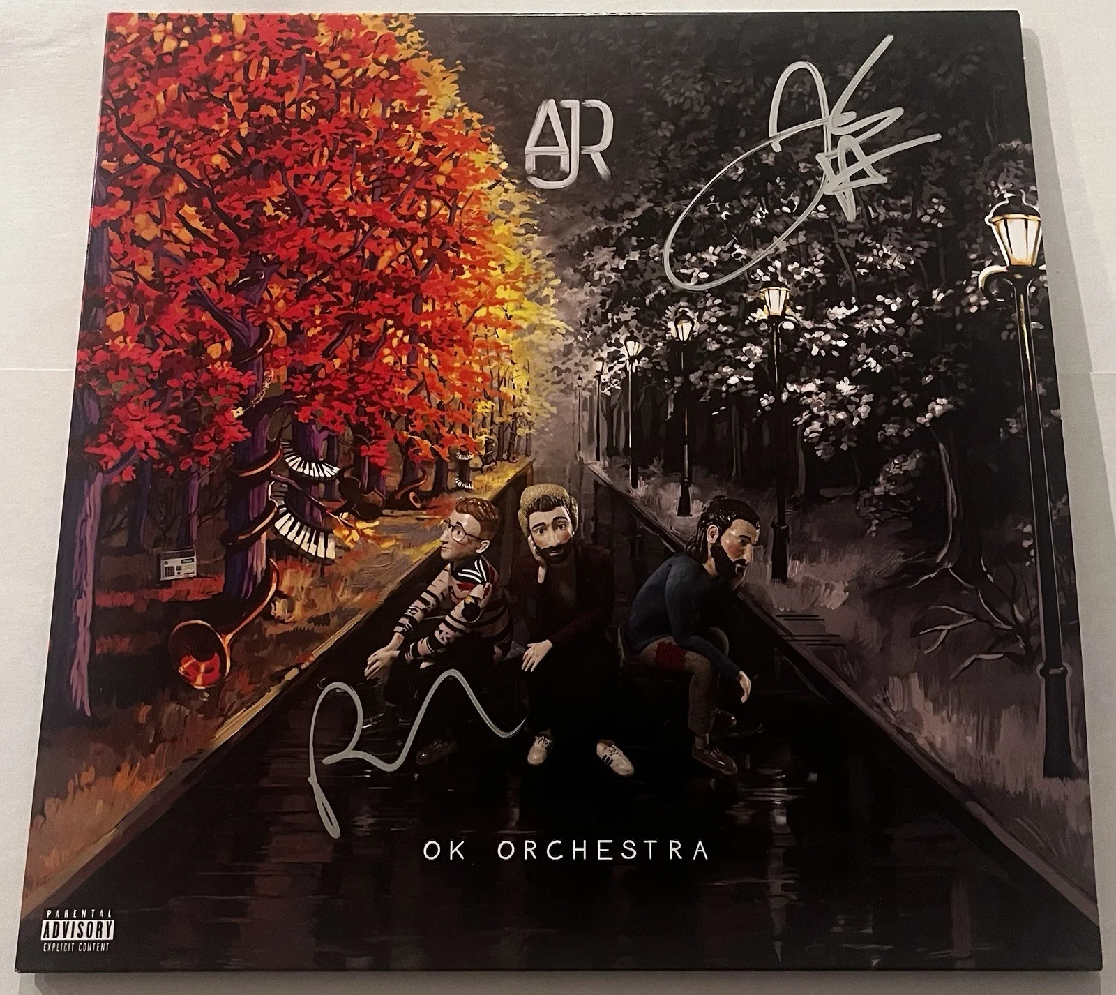 AJR BAND SIGNED OK ORCHESTRA LP VINYL RECORD ALBUM RYAN JACK MET JSA COA, image 3