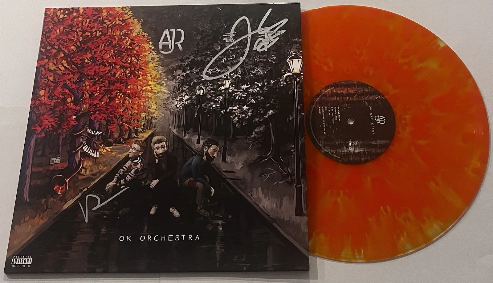 AJR BAND SIGNED OK ORCHESTRA LP VINYL RECORD ALBUM RYAN JACK MET JSA COA, image 2