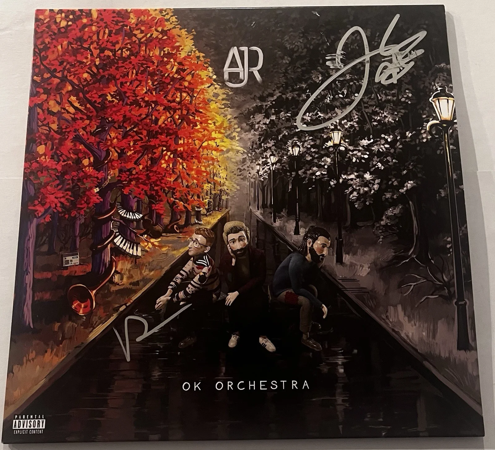 AJR BAND SIGNED OK ORCHESTRA LP VINYL RECORD ALBUM RYAN JACK MET JSA COA, image 3