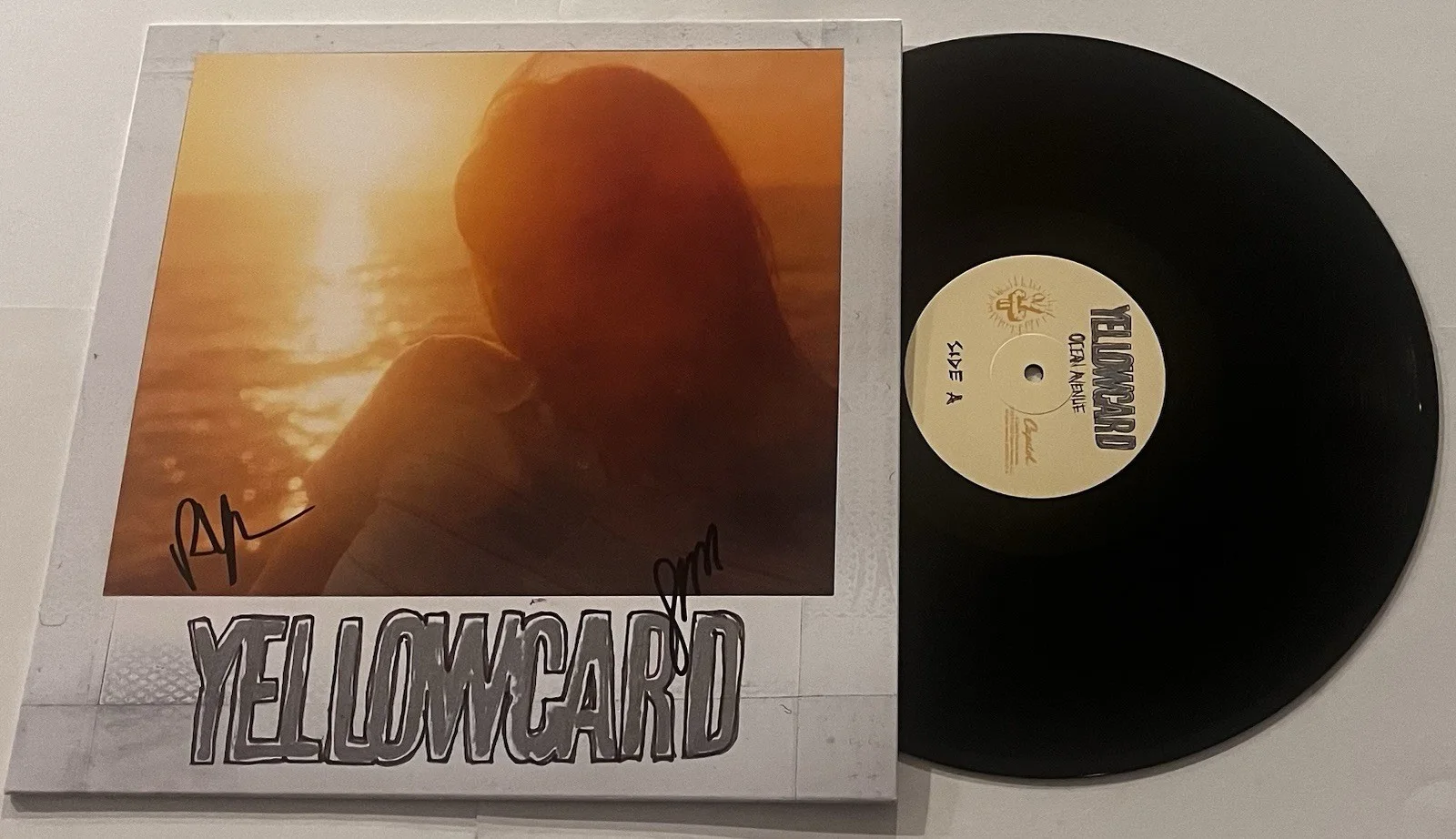 YELLOWCARD BAND SIGNED OCEAN AVENUE LP VINYL RECORD ALBUM RYAN KEY SEAN JSA COA, изображение 2
