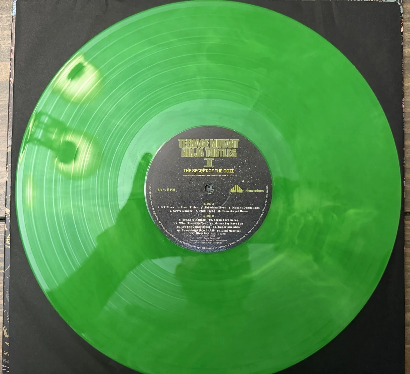 🐢🎶 Vanilla Ice Signed TMNT II “Secret of the Ooze” Vinyl LP – JSA 🎶🐢, image 5
