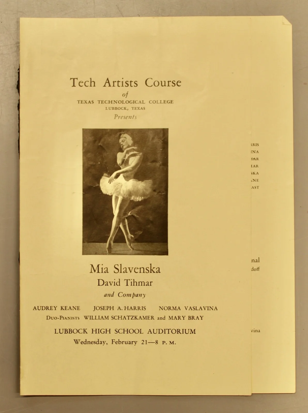 05/20 Signed Autographed 8x10 Photo of Mia Slavenska Clasical Ballerina +Program, изображение 4