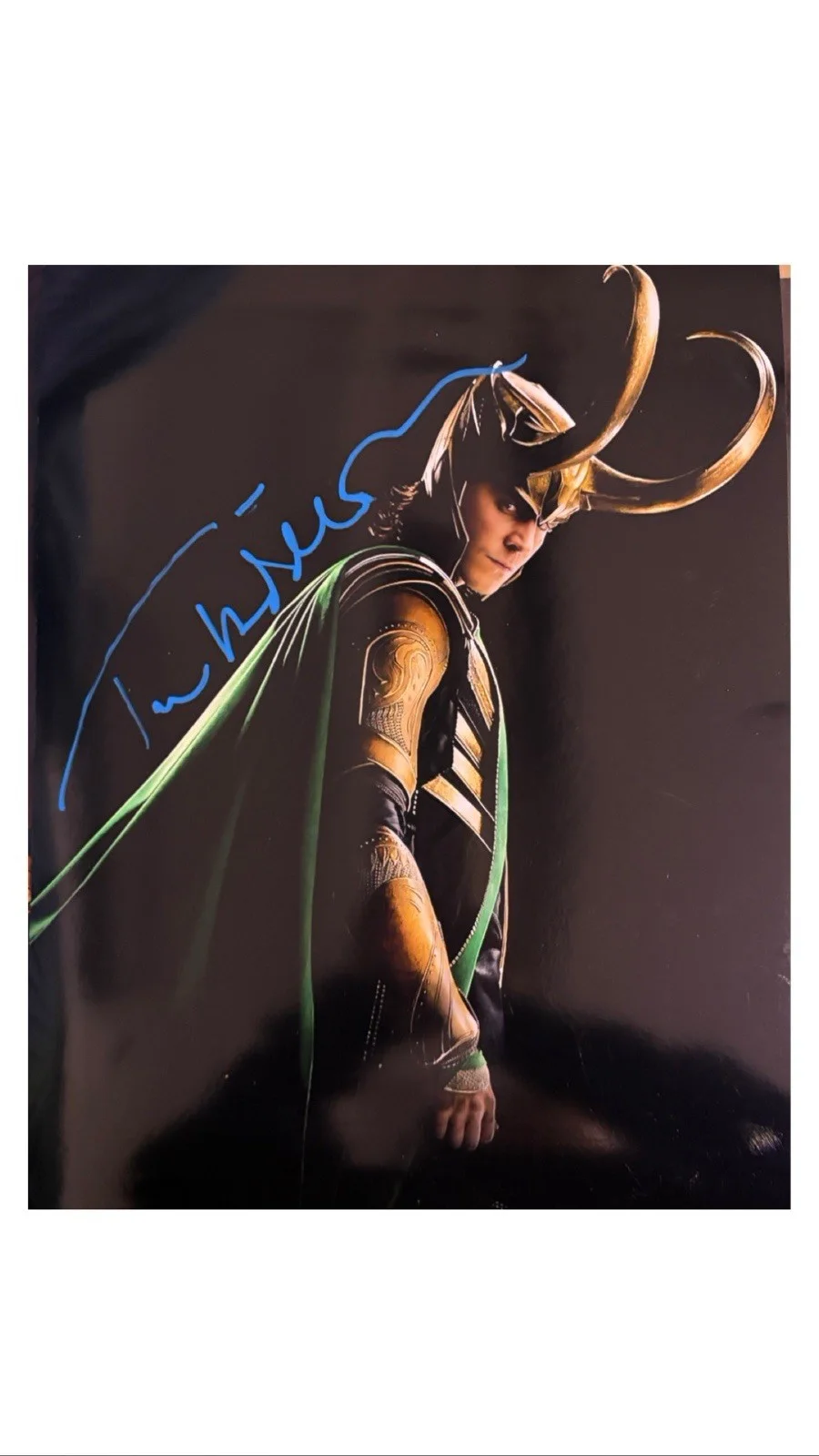 Tom Hiddleston Poster Signed Marvel Loki 11x14 w/ Video Proof, image 3
