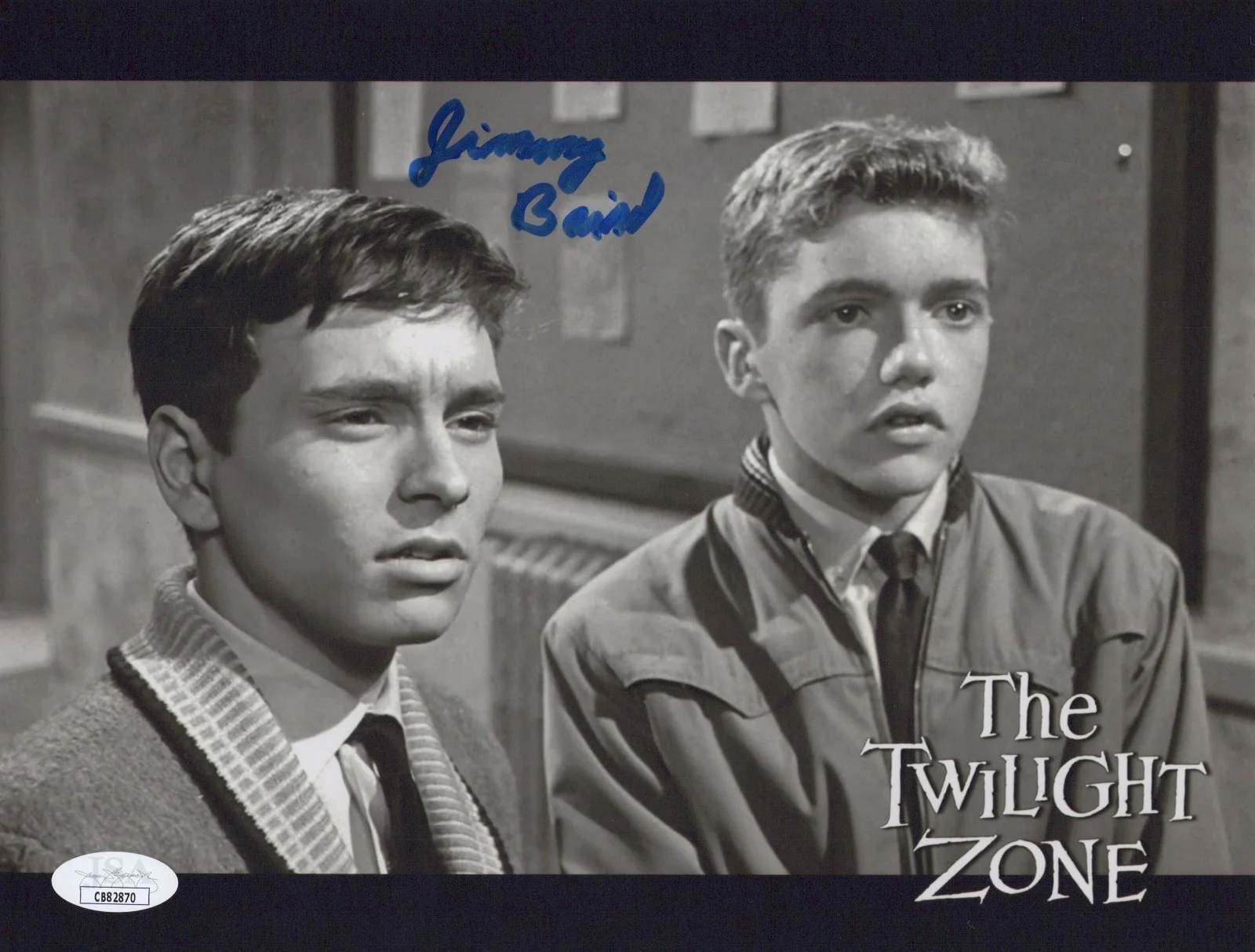 JIMMY BAIRD — JIMMY BAIRD Signed 8x10 Photo THE TWILIGHT ZONE Autograph BOY JSA COA CERT