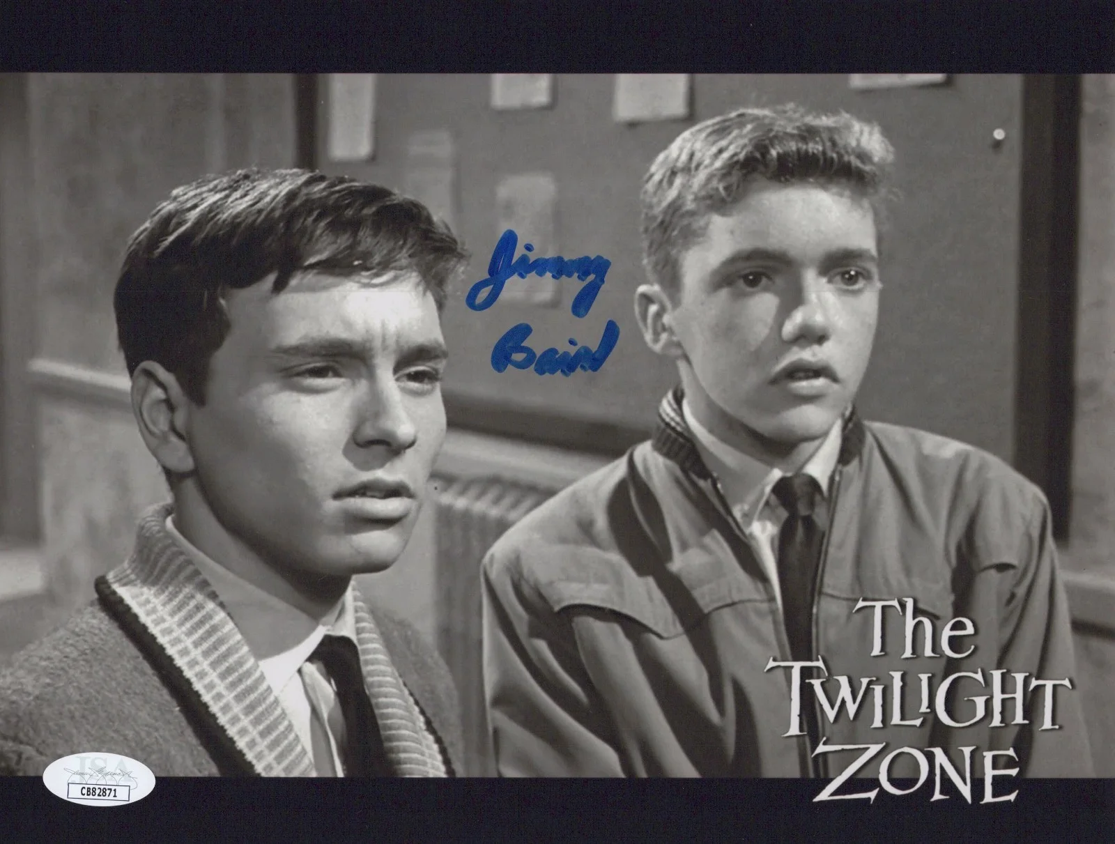 JIMMY BAIRD — JIMMY BAIRD Signed 8x10 Photo THE TWILIGHT ZONE Autograph BOY JSA COA CERT