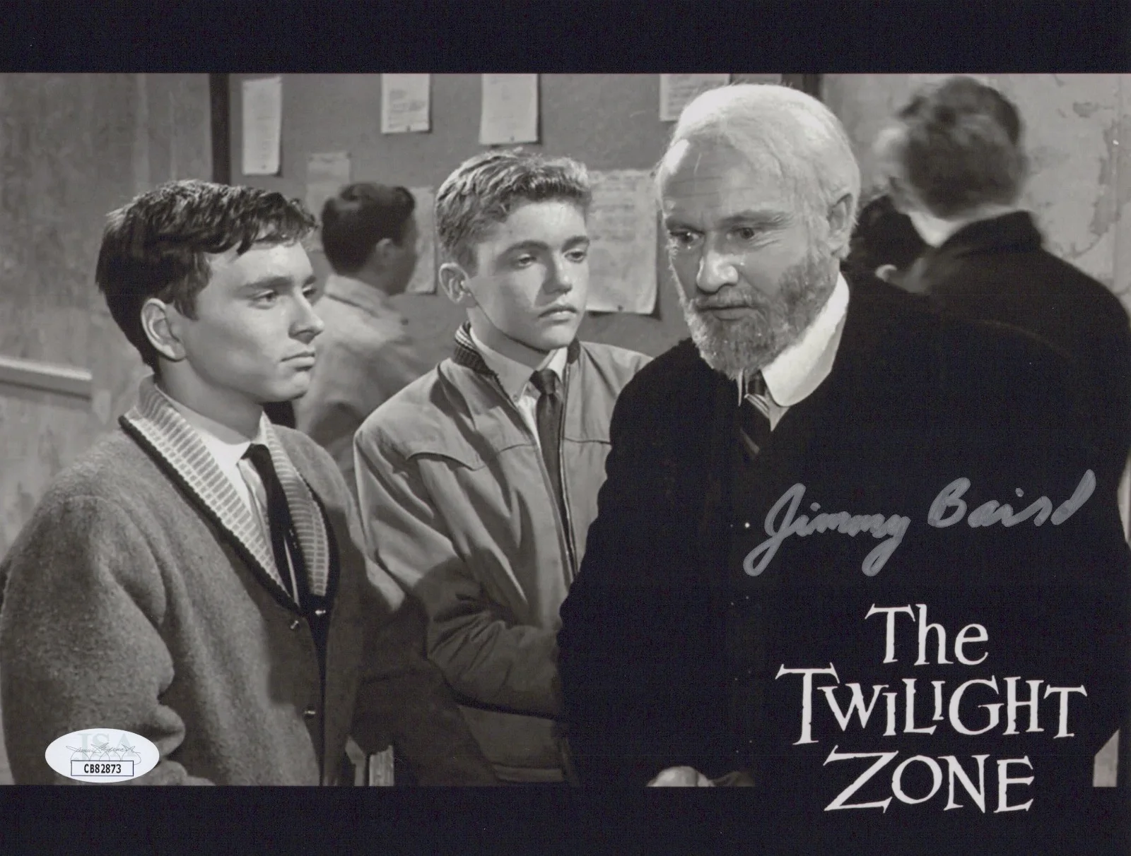 JIMMY BAIRD — JIMMY BAIRD Signed 8x10 Photo THE TWILIGHT ZONE Autograph BOY JSA COA CERT