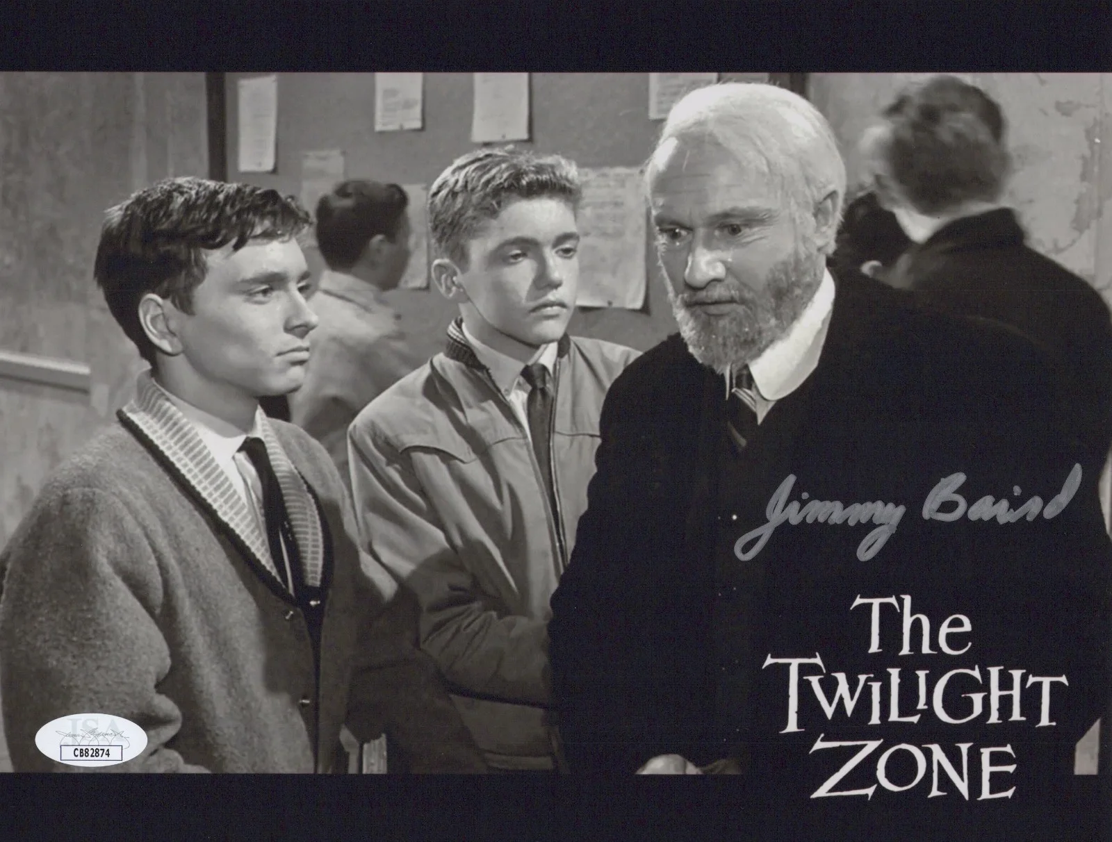 JIMMY BAIRD — JIMMY BAIRD Signed 8x10 Photo THE TWILIGHT ZONE Autograph BOY JSA COA CERT
