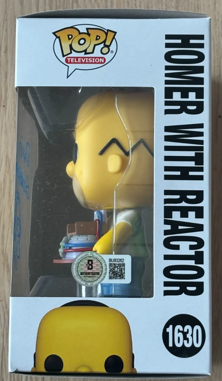 DAVID SILVERMAN — DAVID SILVERMAN SIGNED AUTO HOMER SIMPSON FUNKO POP W/ HAND DRAWN SKETCH BAS COA, image 3