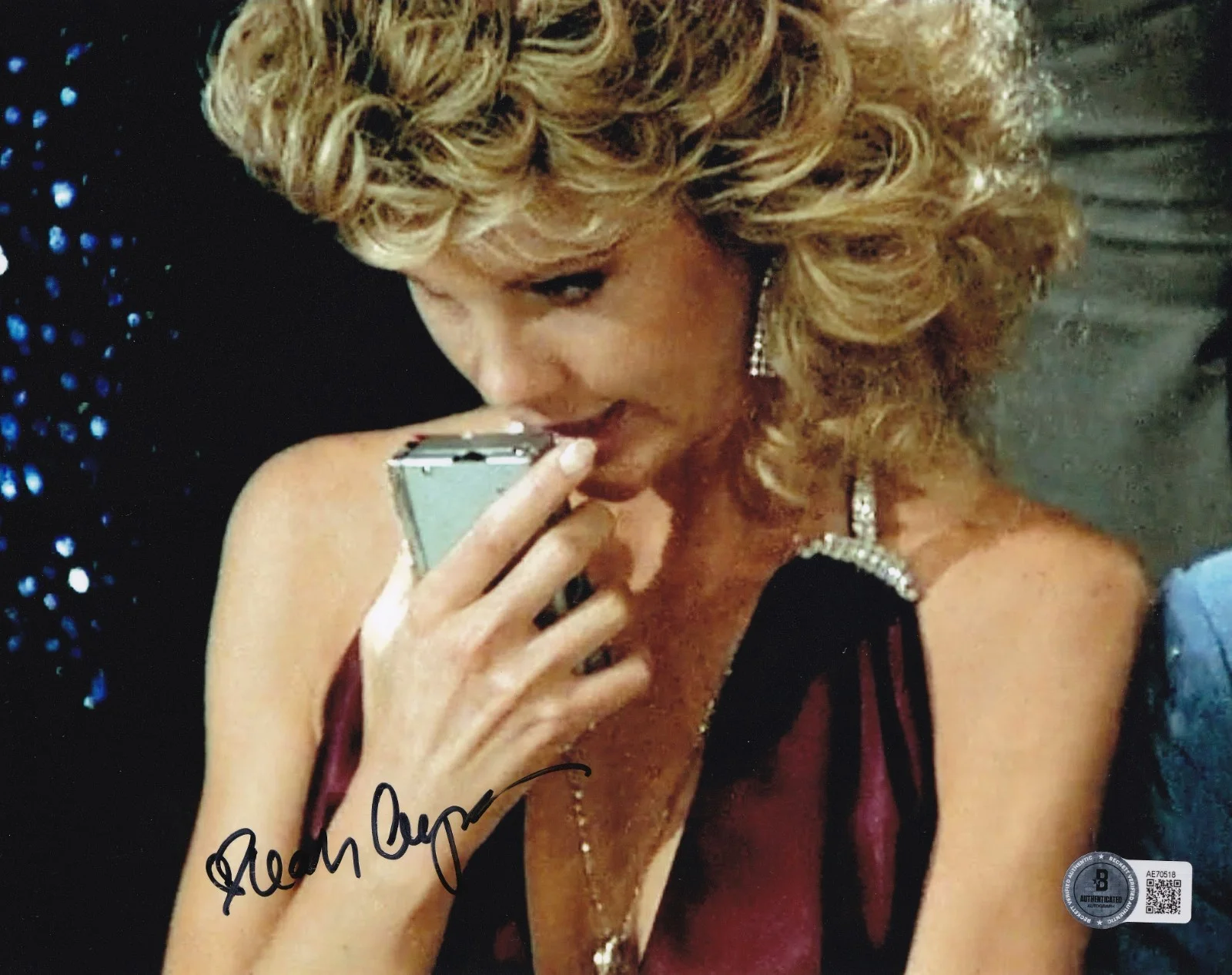 Leah Ayres — Leah Ayres Signed Bloodsport 8x10 Photo BAS COA Movie Janice Kent Picture Auto'd