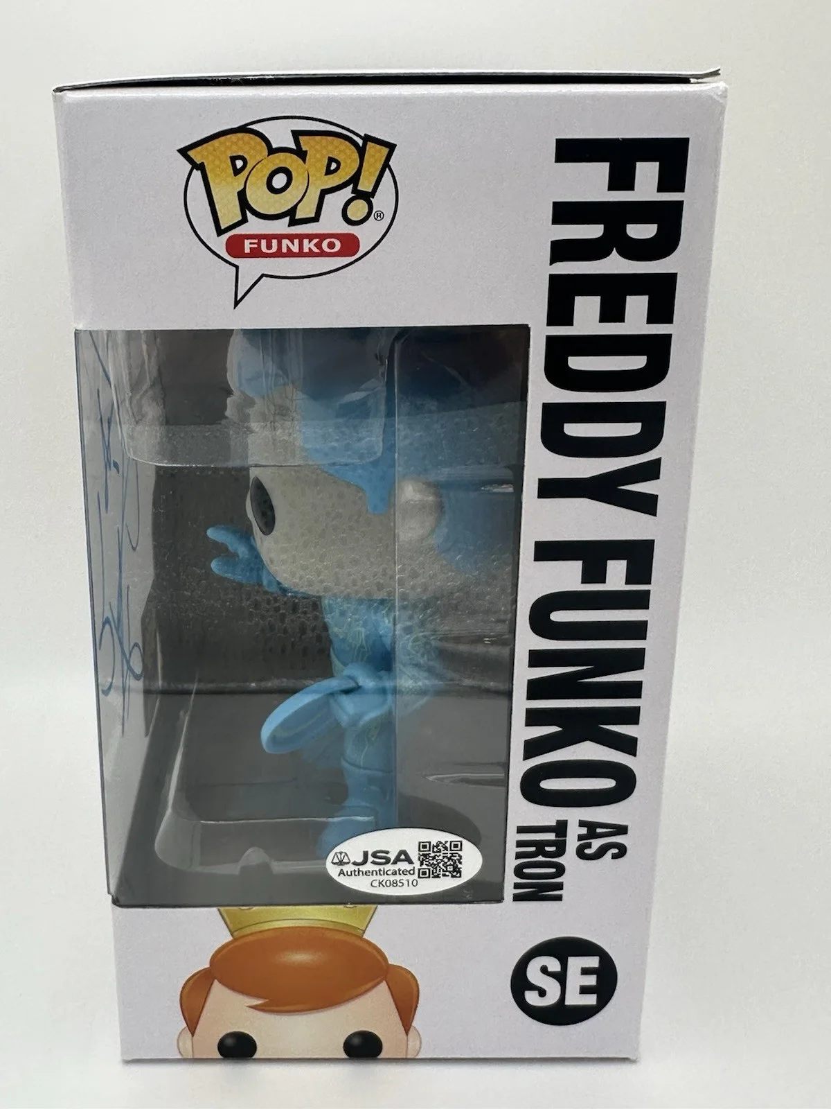 GARRETT HEDLUND SIGNED FREDDY FUNKO AS TRON FUNKO POP 4000 PCS LE JSA COA WS, image 3