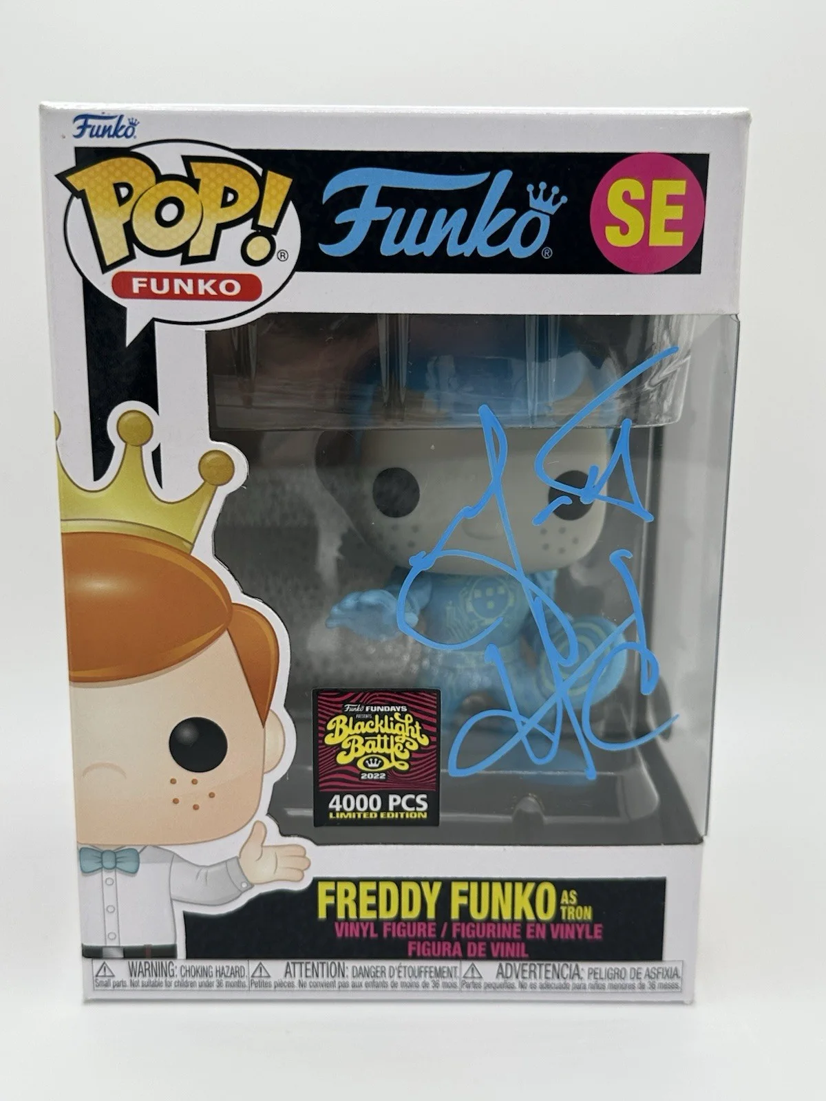 GARRETT HEDLUND SIGNED FREDDY FUNKO AS TRON FUNKO POP 4000 PCS LE JSA COA WS, изображение 2