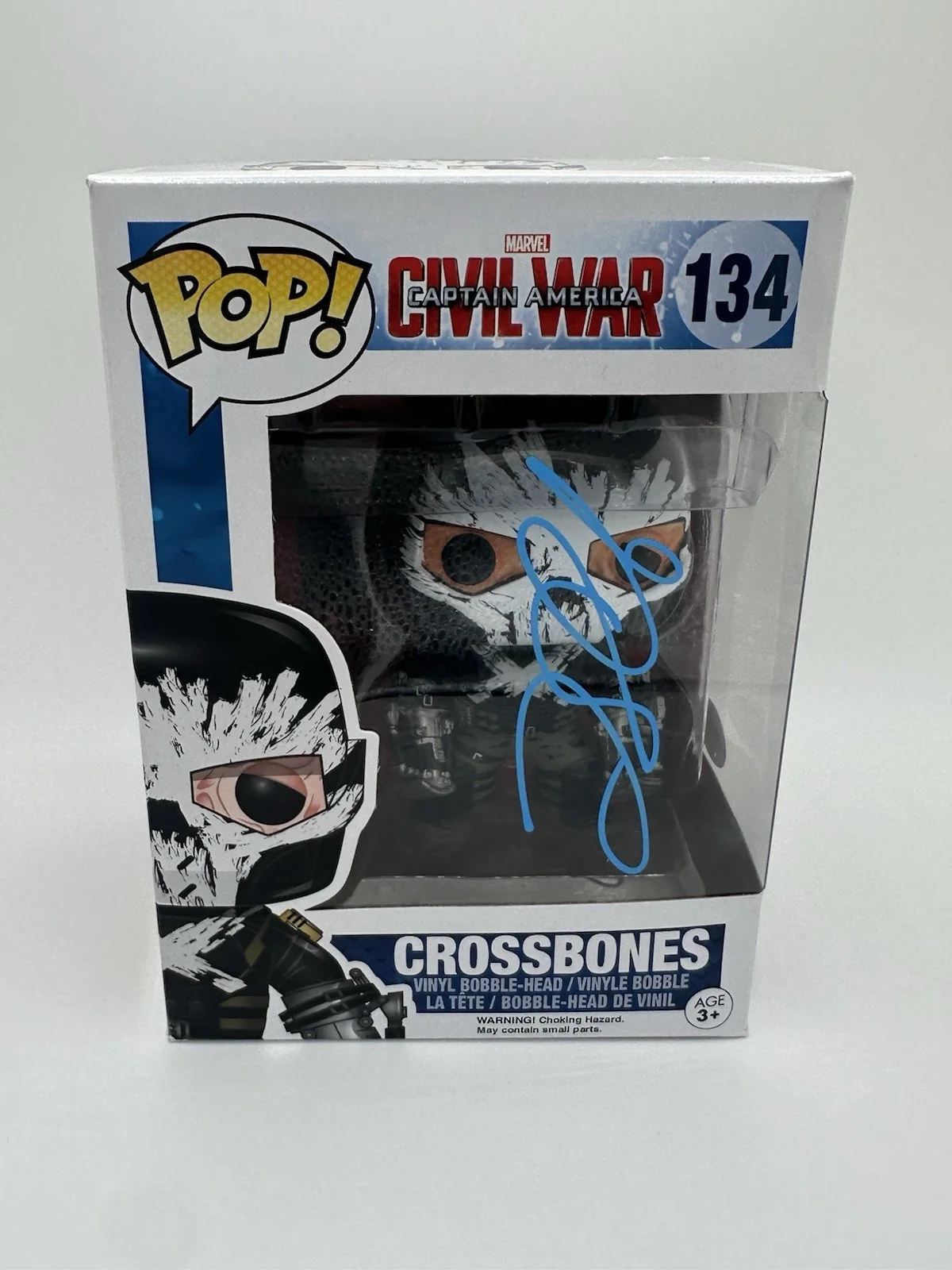 FRANK GRILLO SIGNED CROSSBONES FUNKO POP MARVEL MCU JSA COA WS, image 2