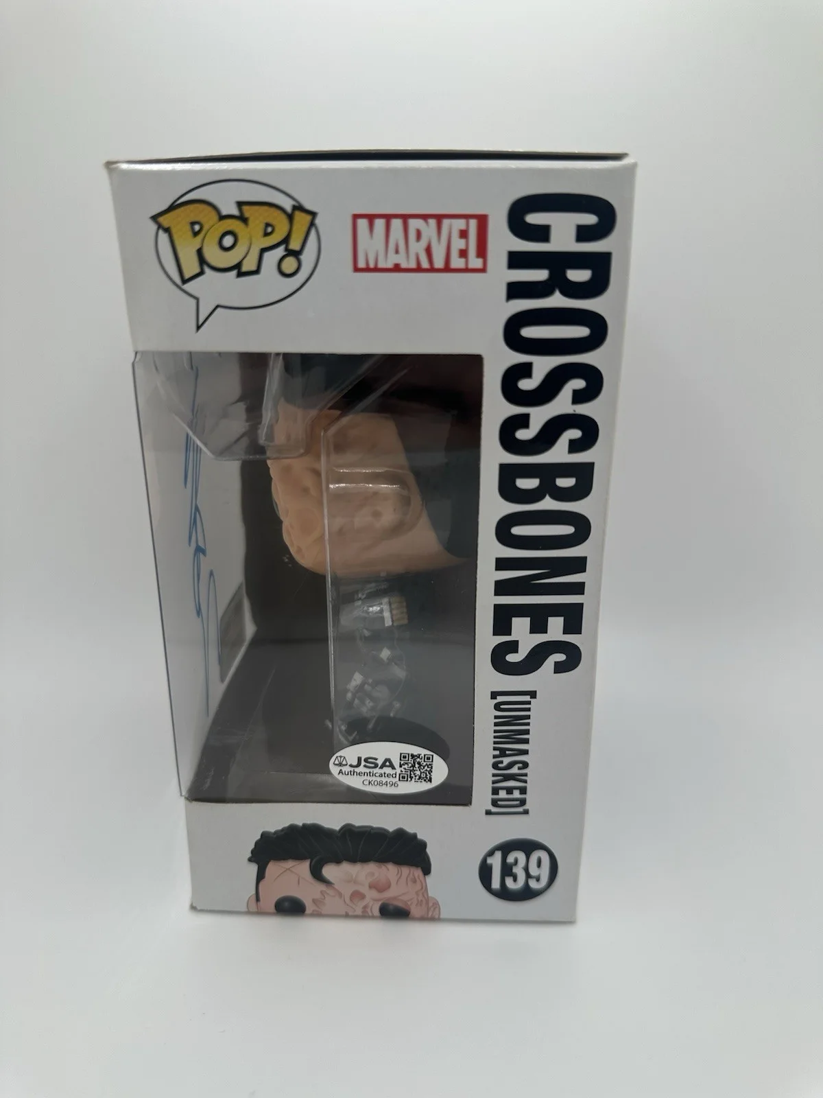 FRANK GRILLO SIGNED CROSSBONES FUNKO POP BARNES EXCL. MARVEL MCU JSA COA WS, image 3