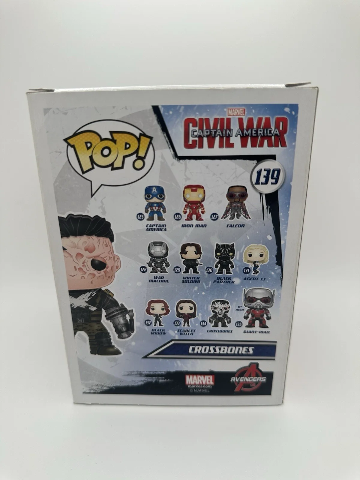 FRANK GRILLO SIGNED CROSSBONES FUNKO POP BARNES EXCL. MARVEL MCU JSA COA WS, image 4