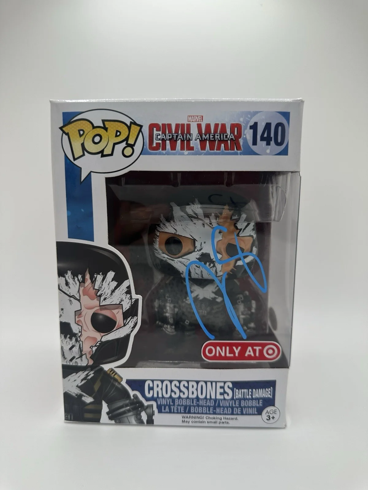 FRANK GRILLO SIGNED CROSSBONES FUNKO POP TARGET EXCL MARVEL MCU JSA COA WS, image 2