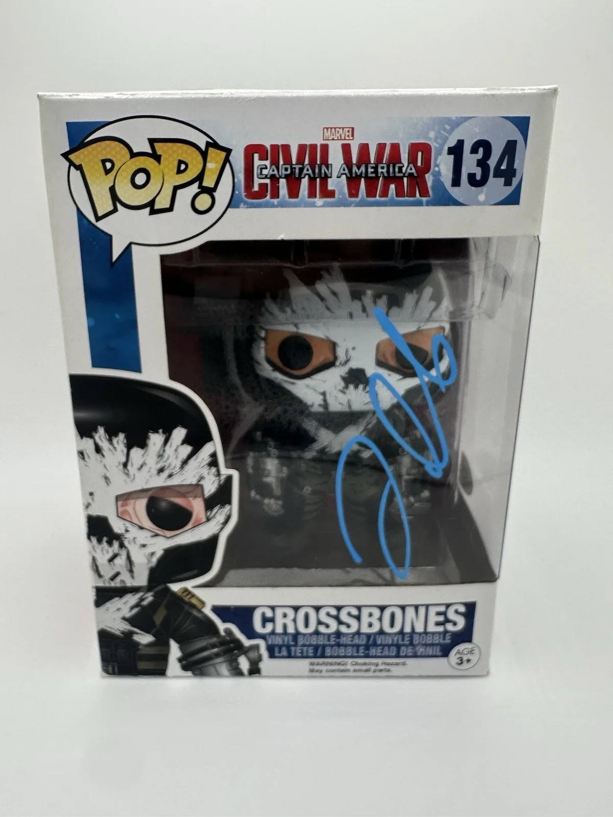FRANK GRILLO SIGNED CROSSBONES FUNKO POP MARVEL MCU JSA COA WS, image 2