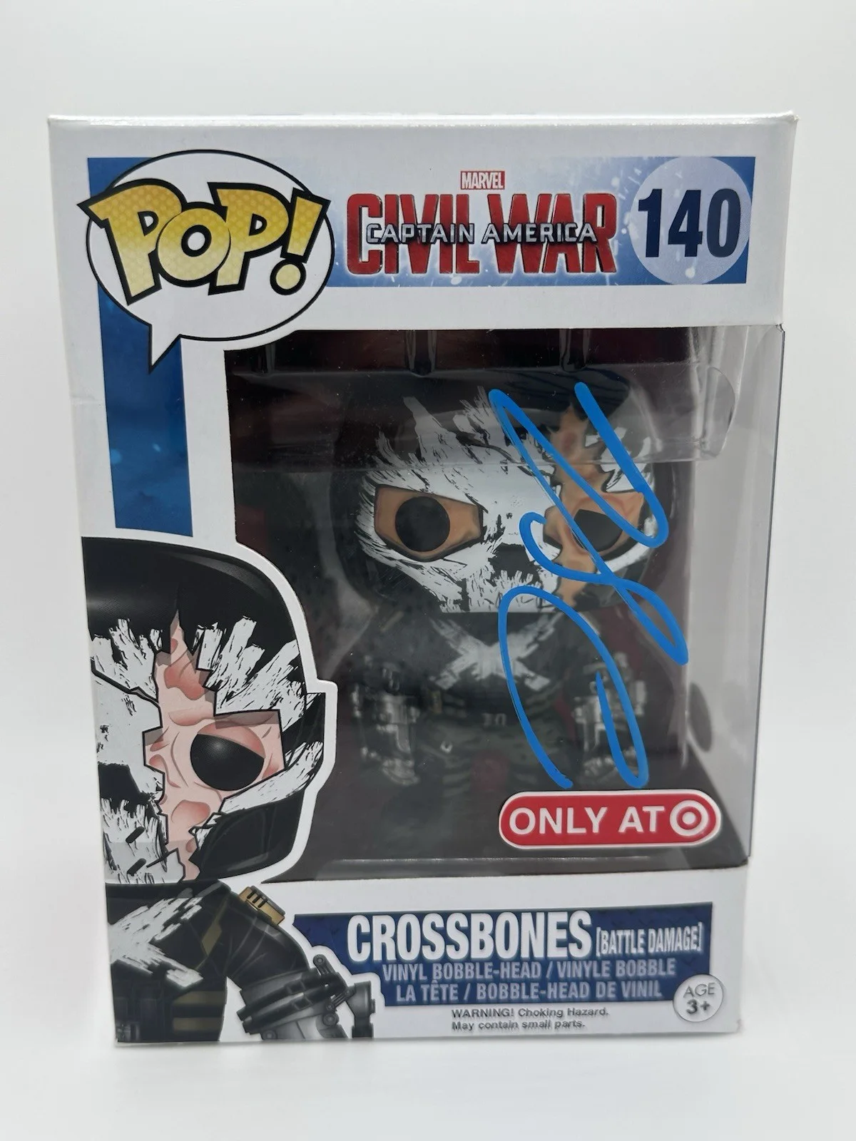 FRANK GRILLO SIGNED CROSSBONES FUNKO POP TARGET EXCL MARVEL MCU JSA COA WS, image 2