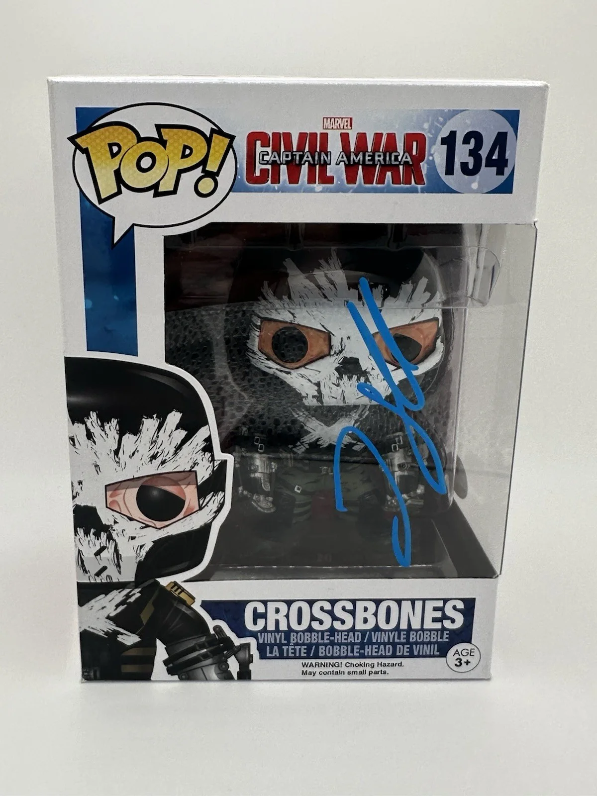 FRANK GRILLO SIGNED CROSSBONES FUNKO POP MARVEL MCU JSA COA WS, image 2