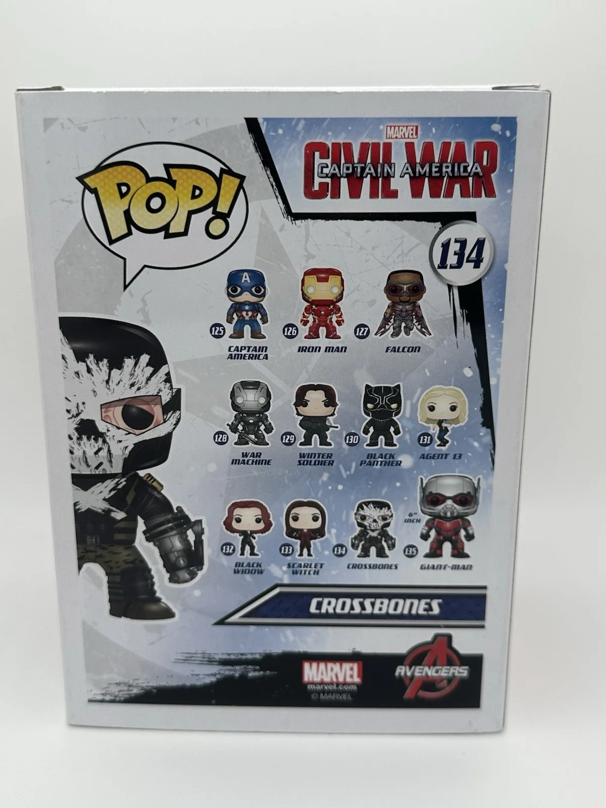 FRANK GRILLO SIGNED CROSSBONES FUNKO POP MARVEL MCU JSA COA WS, image 4