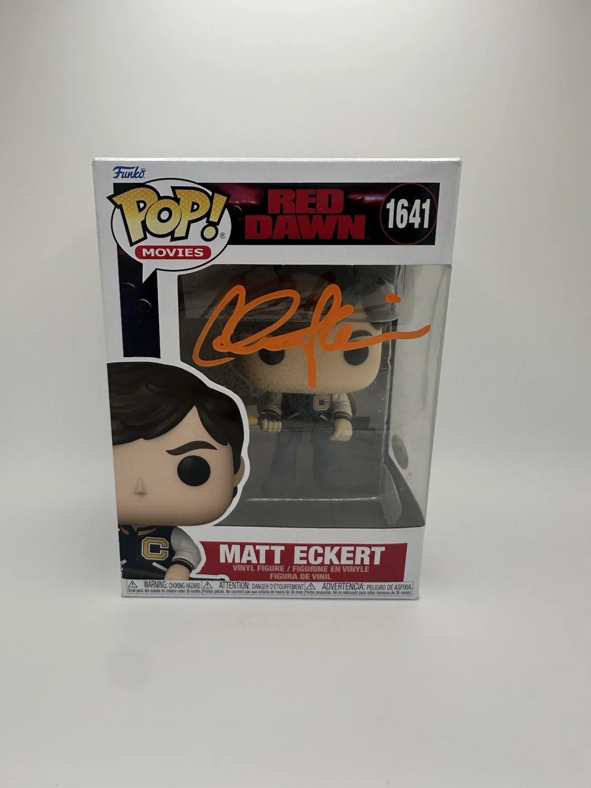 CHARLIE SHEEN SIGNED MATT ECKERT FUNKO POP RED DAWN JSA AUTHENTICATED, image 2