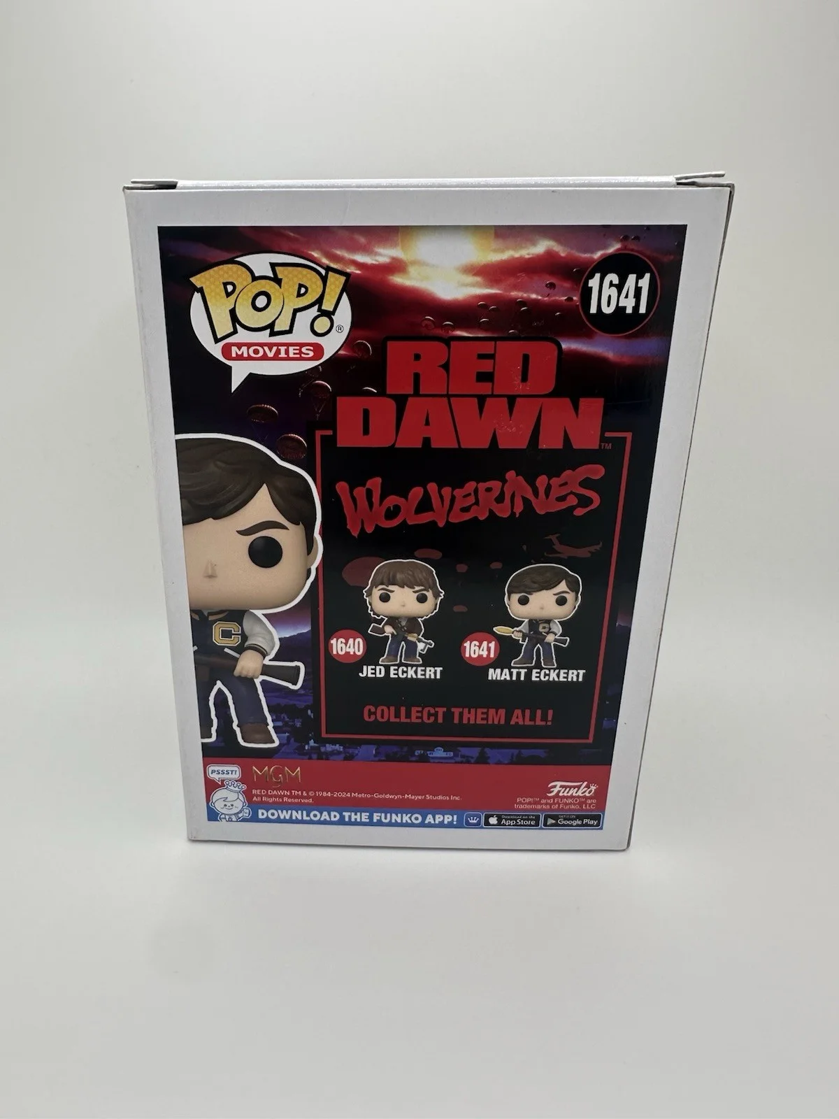 CHARLIE SHEEN SIGNED MATT ECKERT FUNKO POP RED DAWN JSA AUTHENTICATED, image 4