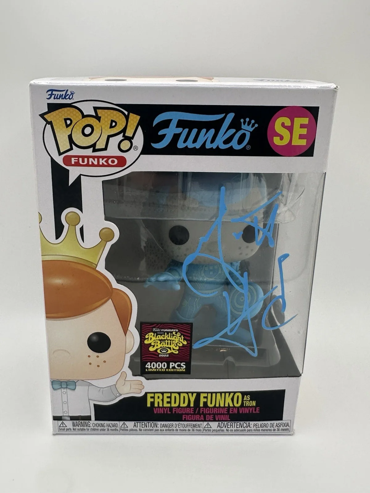 GARRETT HEDLUND SIGNED FREDDY FUNKO AS TRON FUNKO POP 4000 PCS LE JSA COA WS, изображение 2