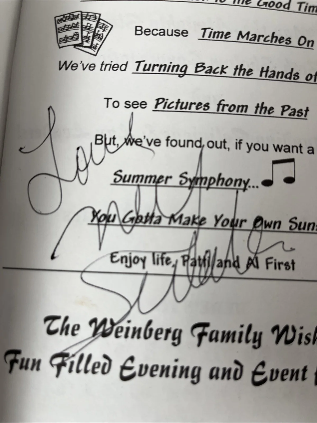 NEIL SEDAKA AUTOGRAPH CONCERT PROGRAM 2005 Beth Sholom Frank Lloyd Wright, image 5
