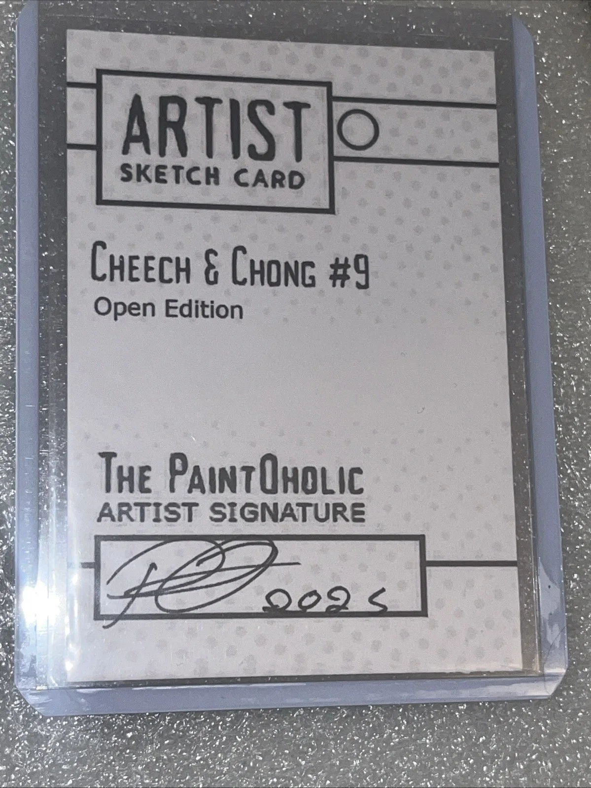 Tommy Chong Autographed Card..’The Paint Oholic Artist Signature’, изображение 5