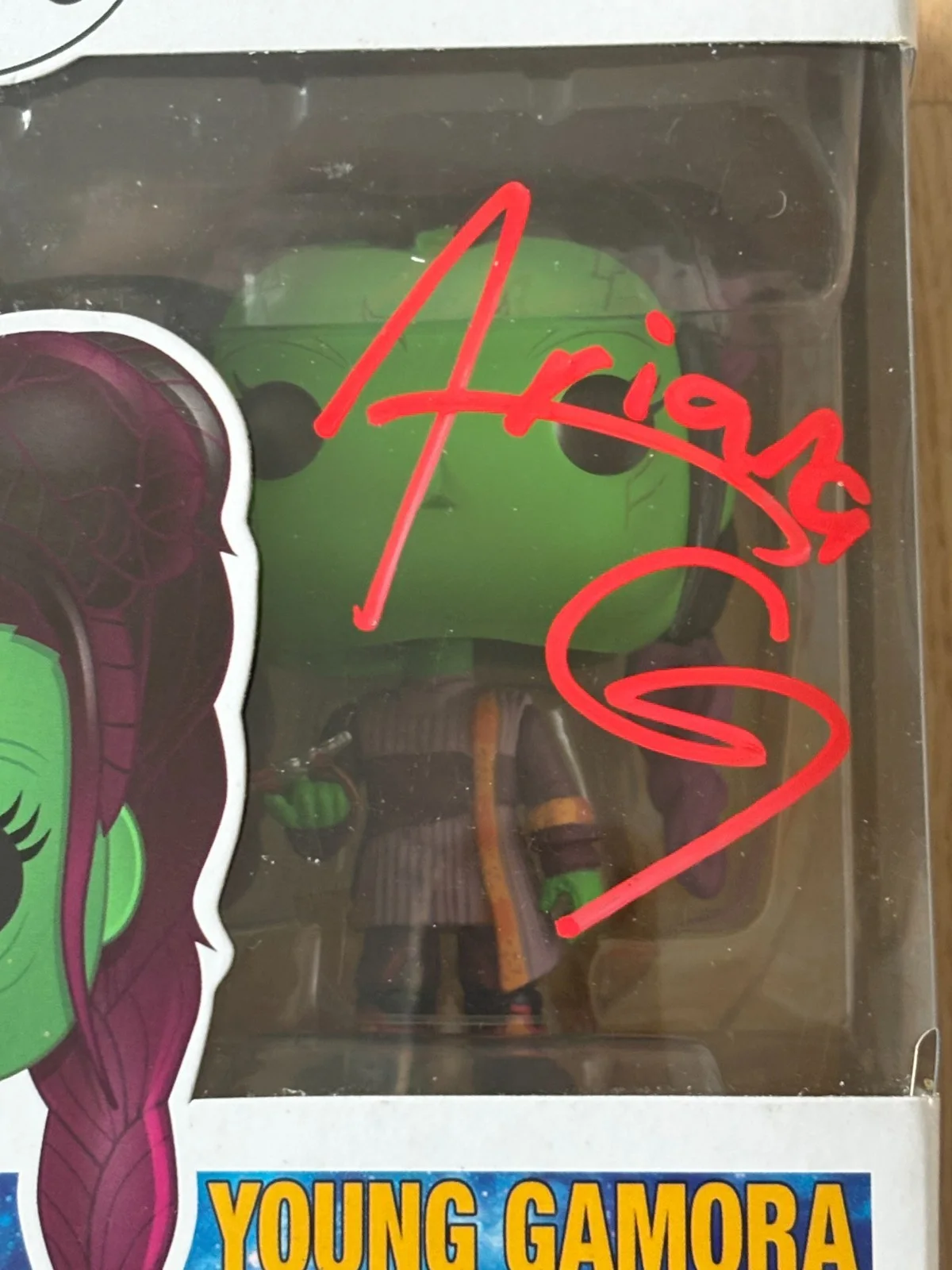 Ariana Greenblatt — ARIANA GREENBLATT SIGNED AVENGERS INFINITY WAR YOUNG GAMORA FUNKO POP BAS COA, изображение 2