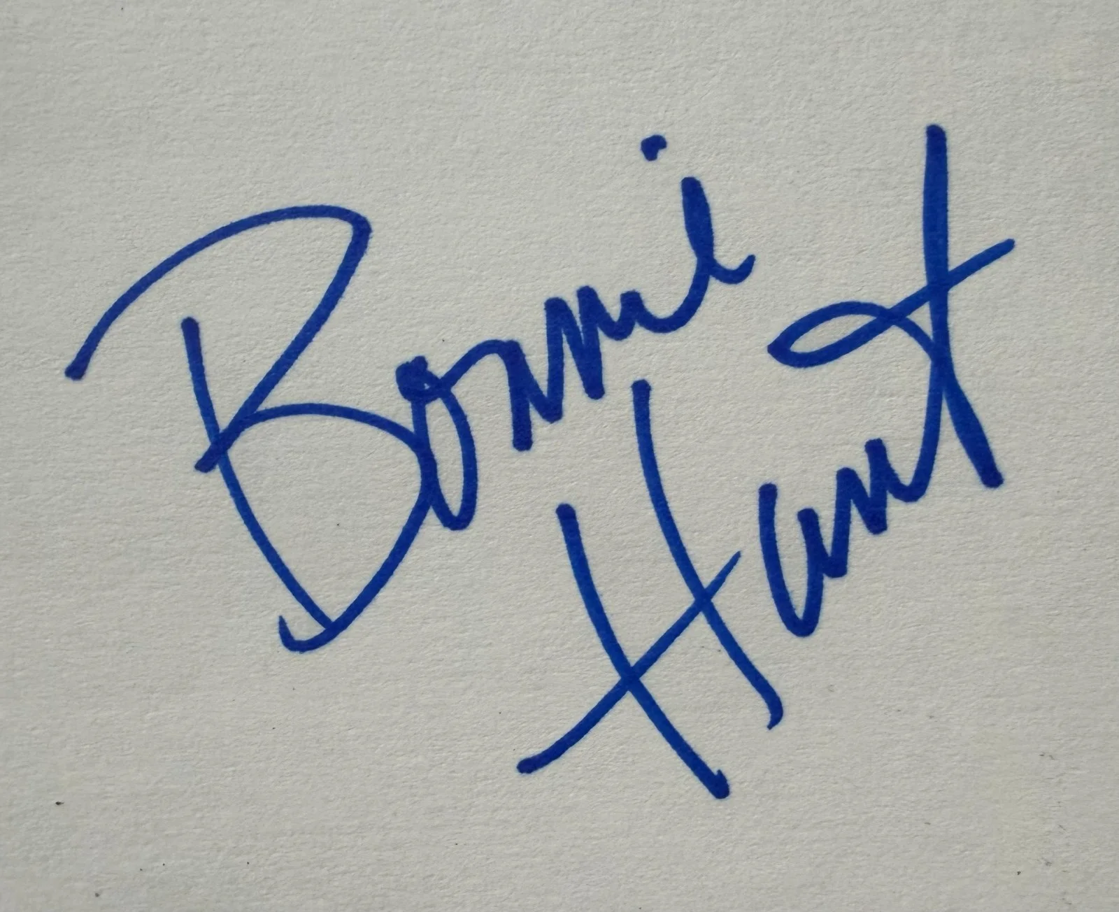 Bonnie Hunt — Bonnie Hunt Signed Autographed Index Card JSA American Actress Comedian, изображение 2