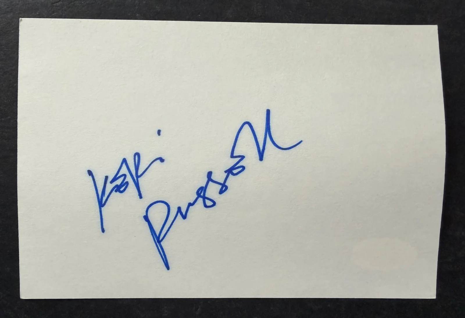 Keri Russell — Keri Russell Signed Autographed Index Card JSA Actress TV Golden Globe Felicity
