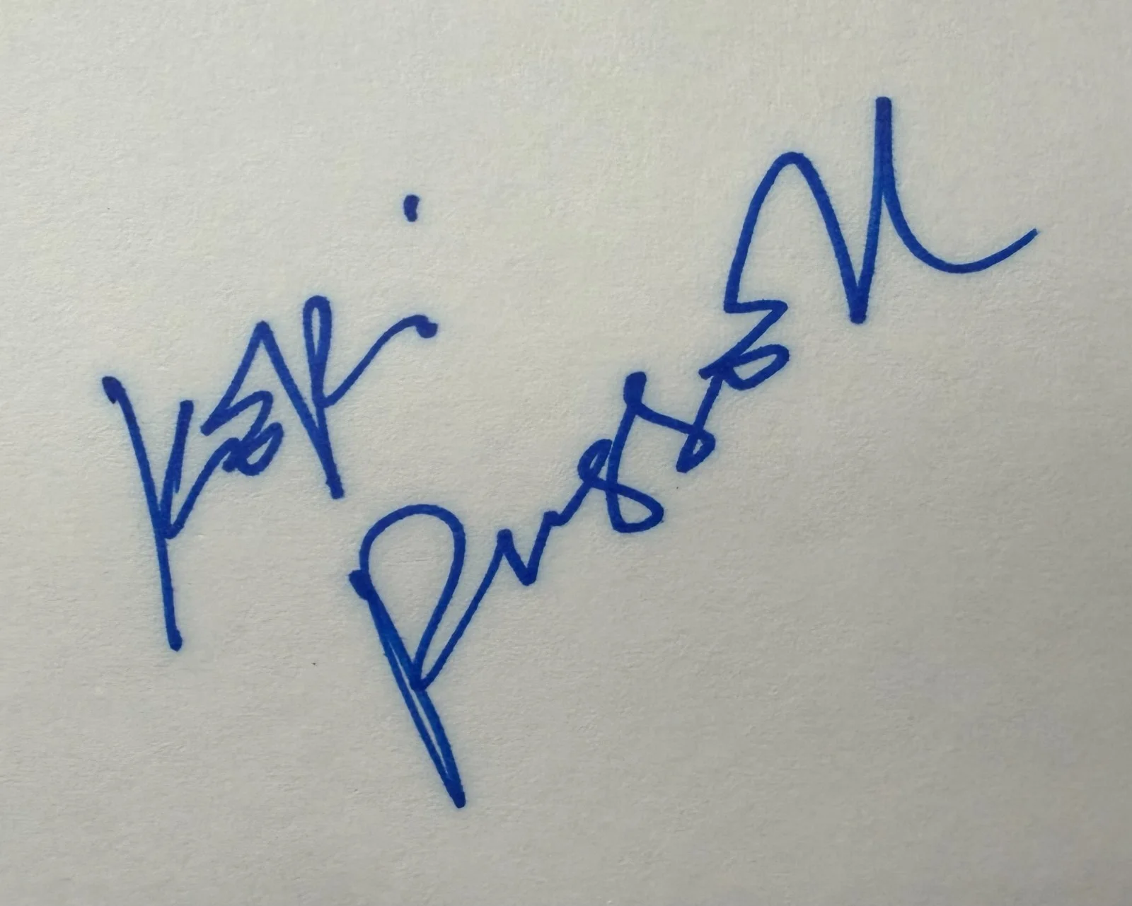 Keri Russell — Keri Russell Signed Autographed Index Card JSA Actress TV Golden Globe Felicity, image 2