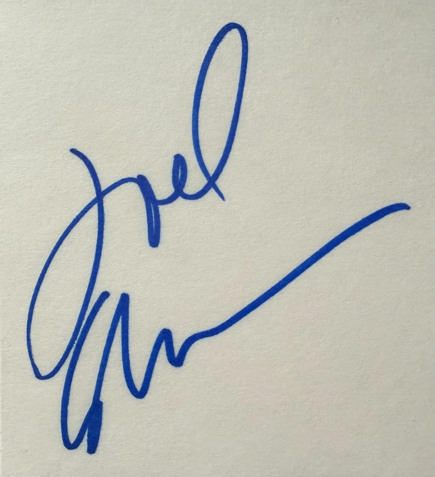 Joel Schumacher — Joel Schumacher Signed Autographed Index Card JSA American Director Producer, image 2