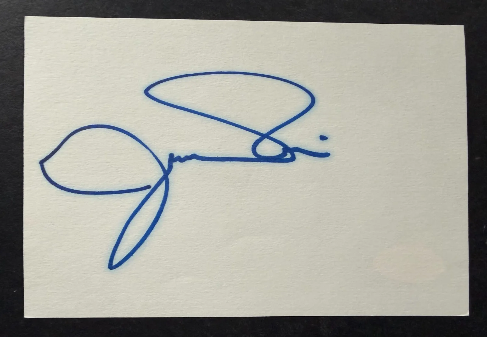 Jeremy Piven — Jeremy Piven Signed Autographed Index Card JSA American Actor Entourage Comedian
