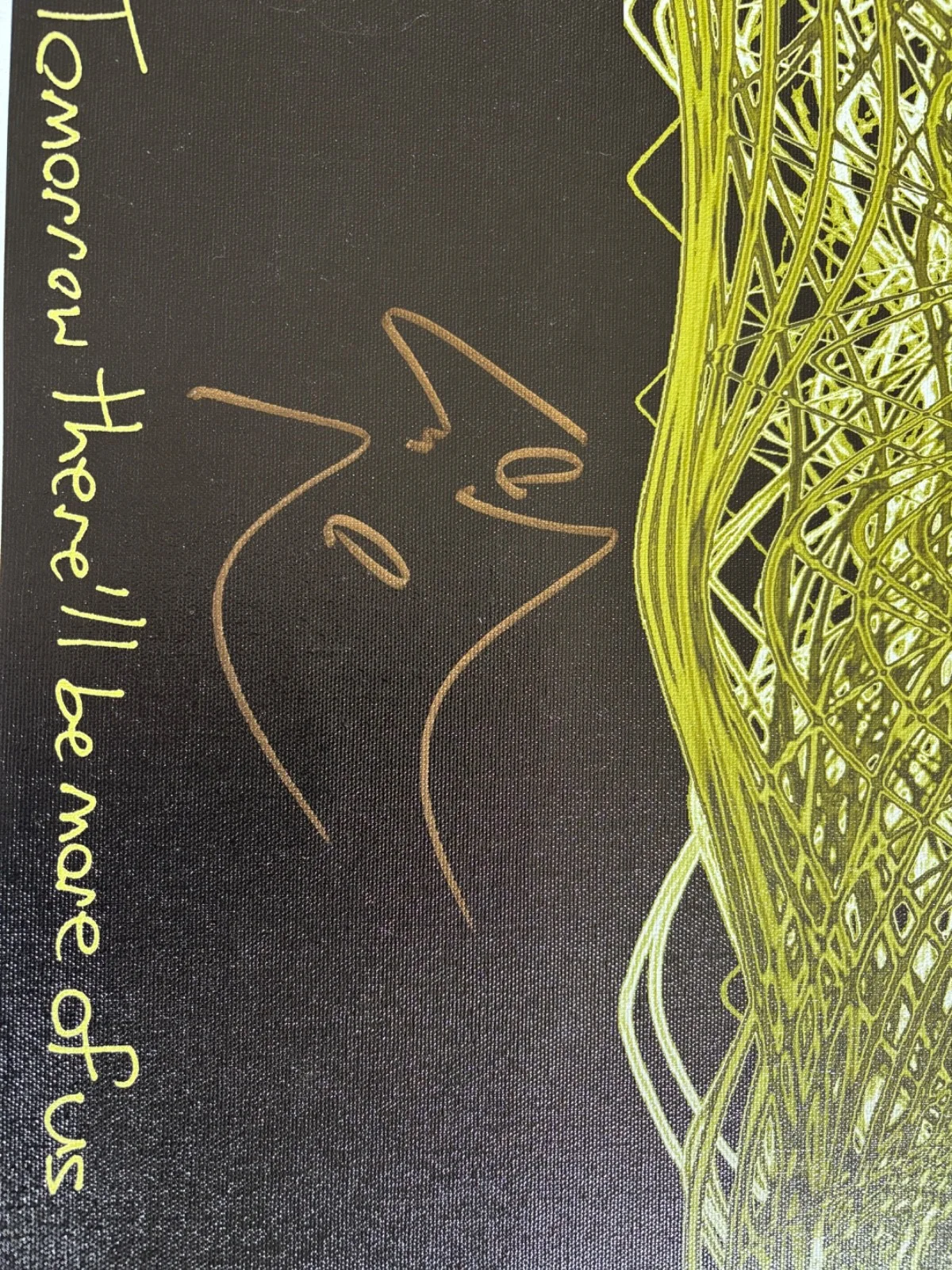 LIN MANUEL MIRANDA SIGNED HAMILTON 1ST EDITION 27X27 CANVAS SOUNDWAVES /50 BAS, image 4