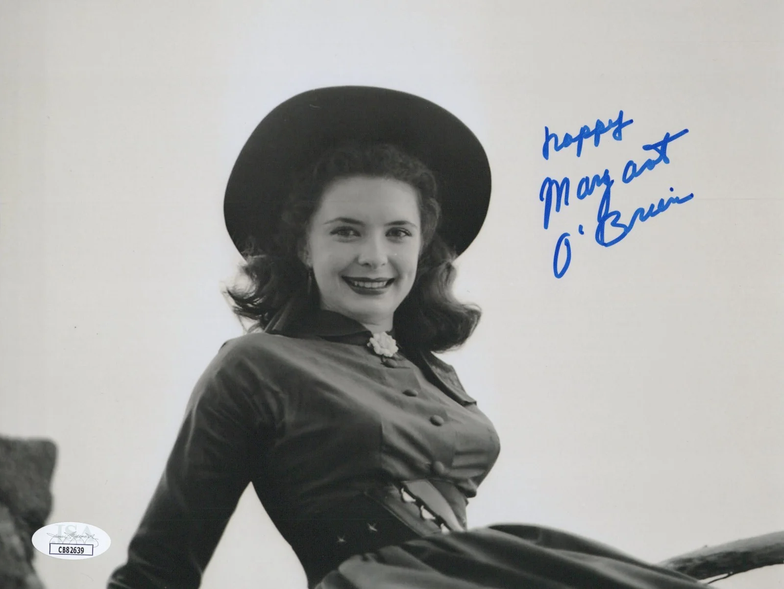 MARGARET O'BRIAN — MARGARET O'BRIAN Signed 8x10 Photo MEET ME IN ST. LOUIS Autograph JSA COA CERT