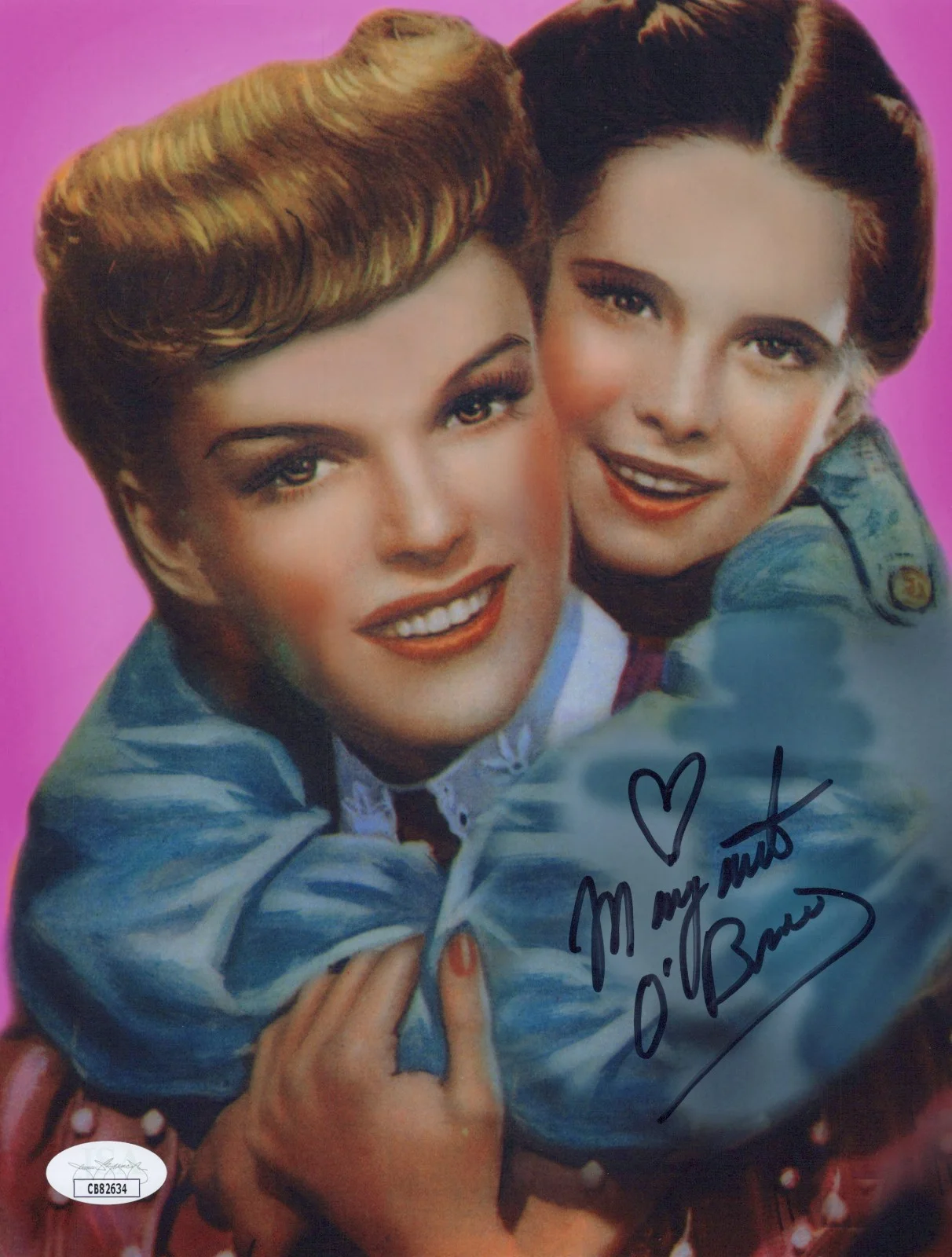 MARGARET O'BRIAN — MARGARET O'BRIAN Signed 8x10 Photo MEET ME IN ST. LOUIS Autograph JSA COA CERT