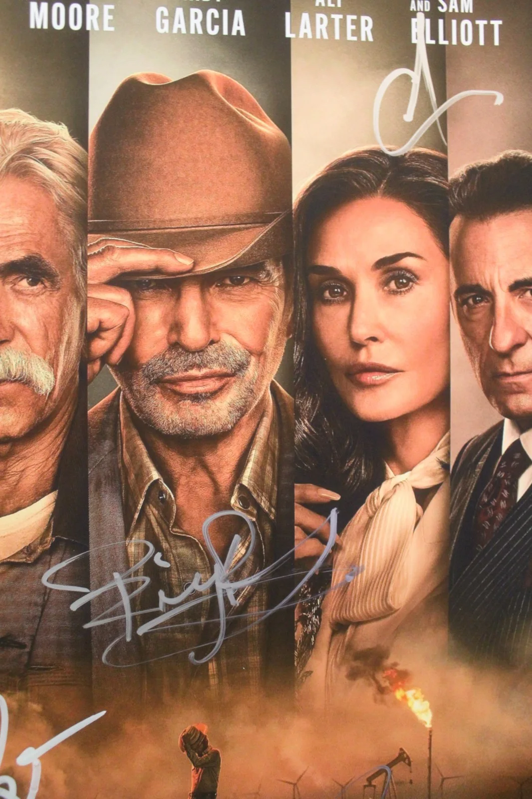 Billy Bob Thornton, Ali Larter, Andy Garcia, Jacob Lofland — 11x17 - Autographed Poster - LANDMAN - Billy Bob Thornton, Ali Larter + COA., изображение 4