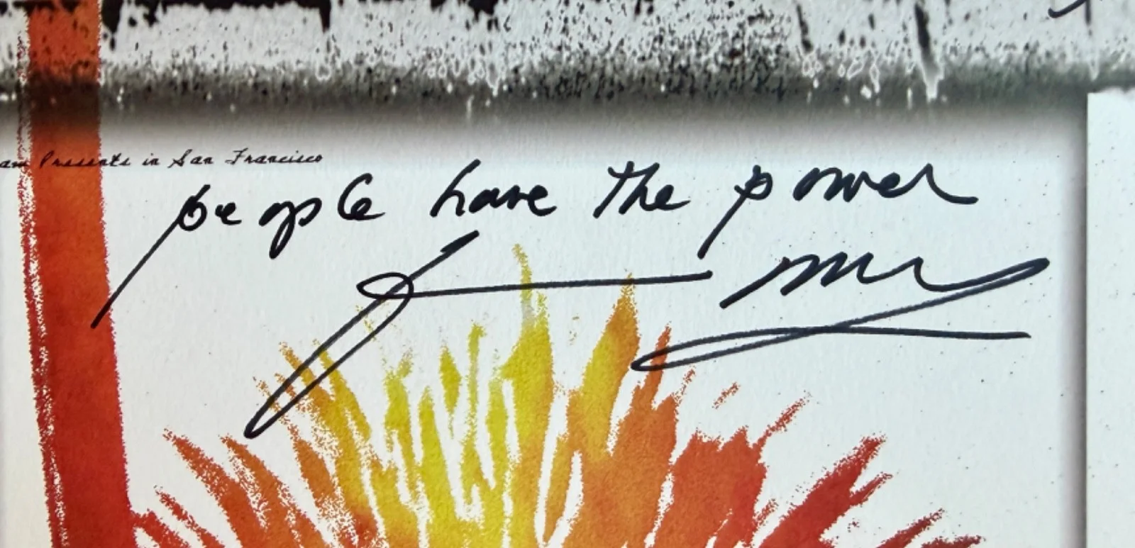 Autographed PATTI SMITH Poster - The Fillmore, SF - June 17, 2003 - Mint Cond., изображение 3