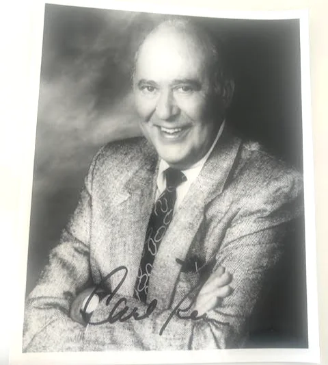 Carl Reiner — Carl Reiner Autograph 8 x 10 Black and White Photo Actor COA